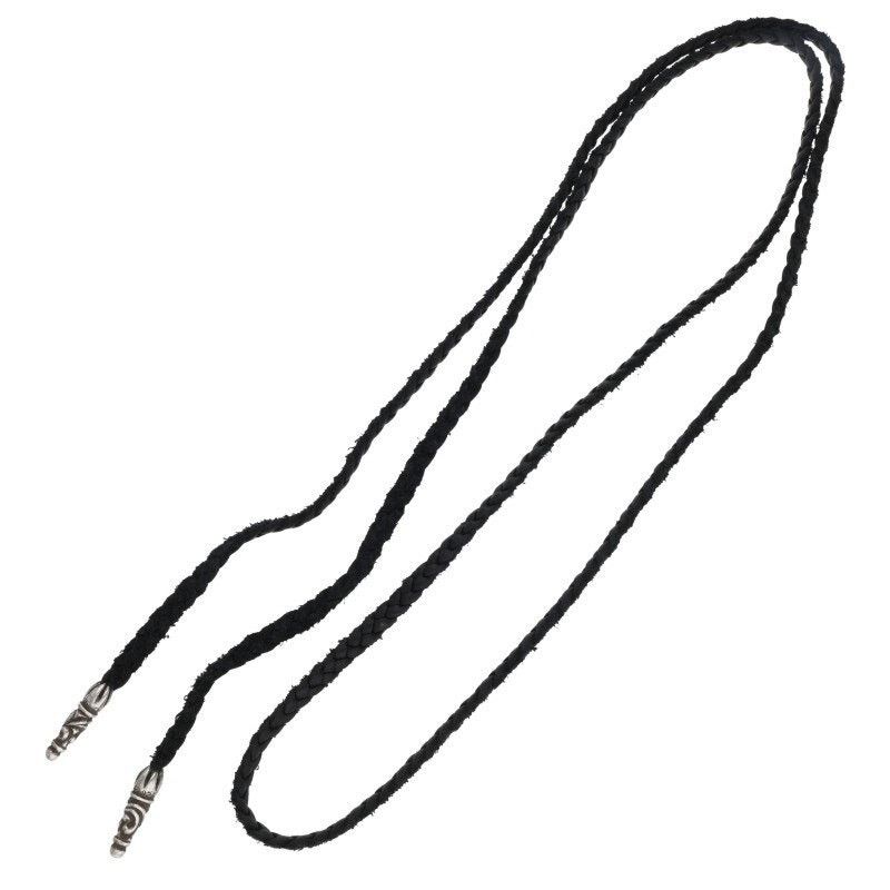 Chrome Hearts Chrome Hearts Leather Braid Silver Necklace Size ONE SIZE - 2 Thumbnail