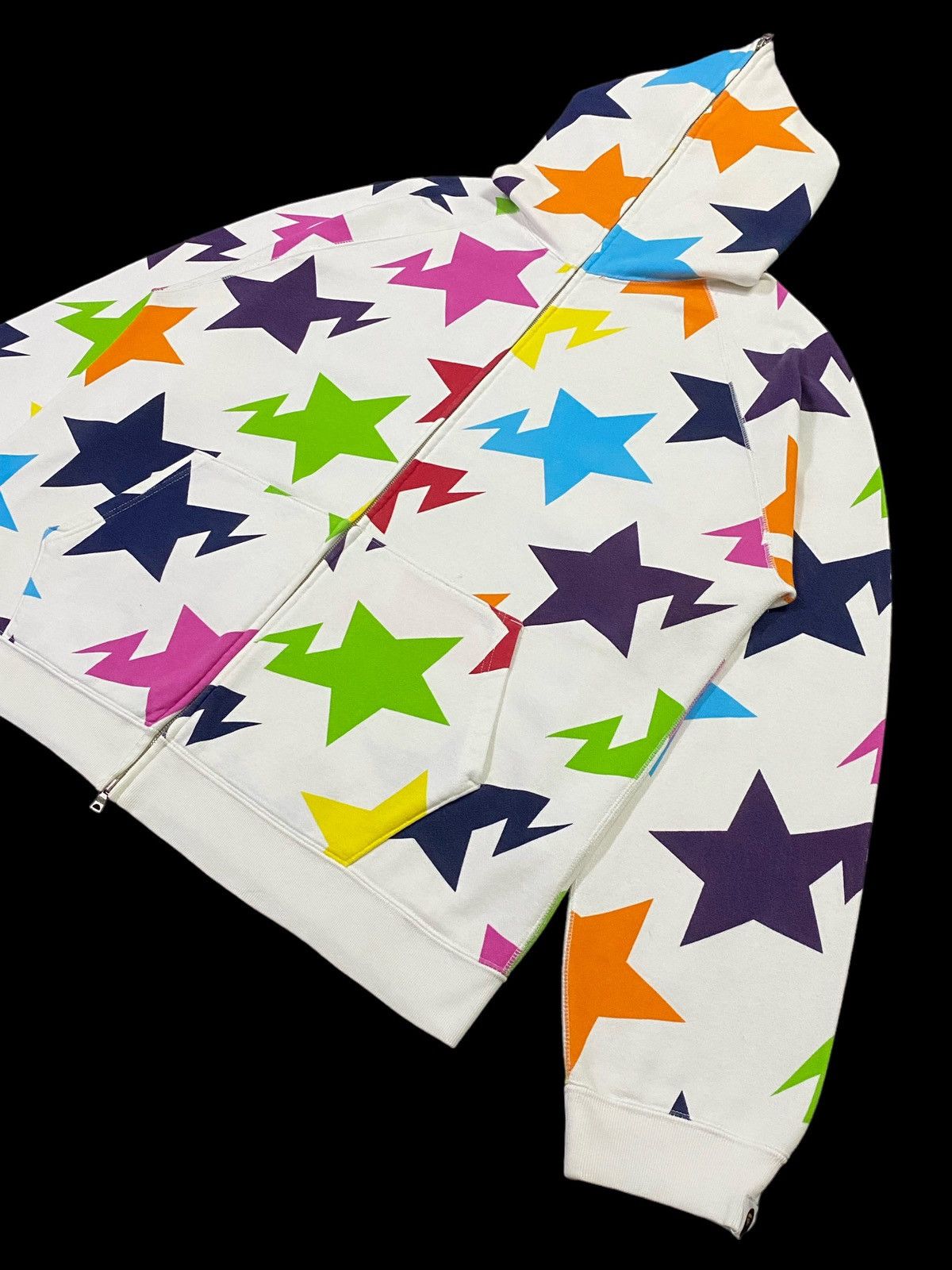 Bape Bape Sta Pattern Full Zip Hoodie Size US L / EU 52-54 / 3 - 21 Thumbnail