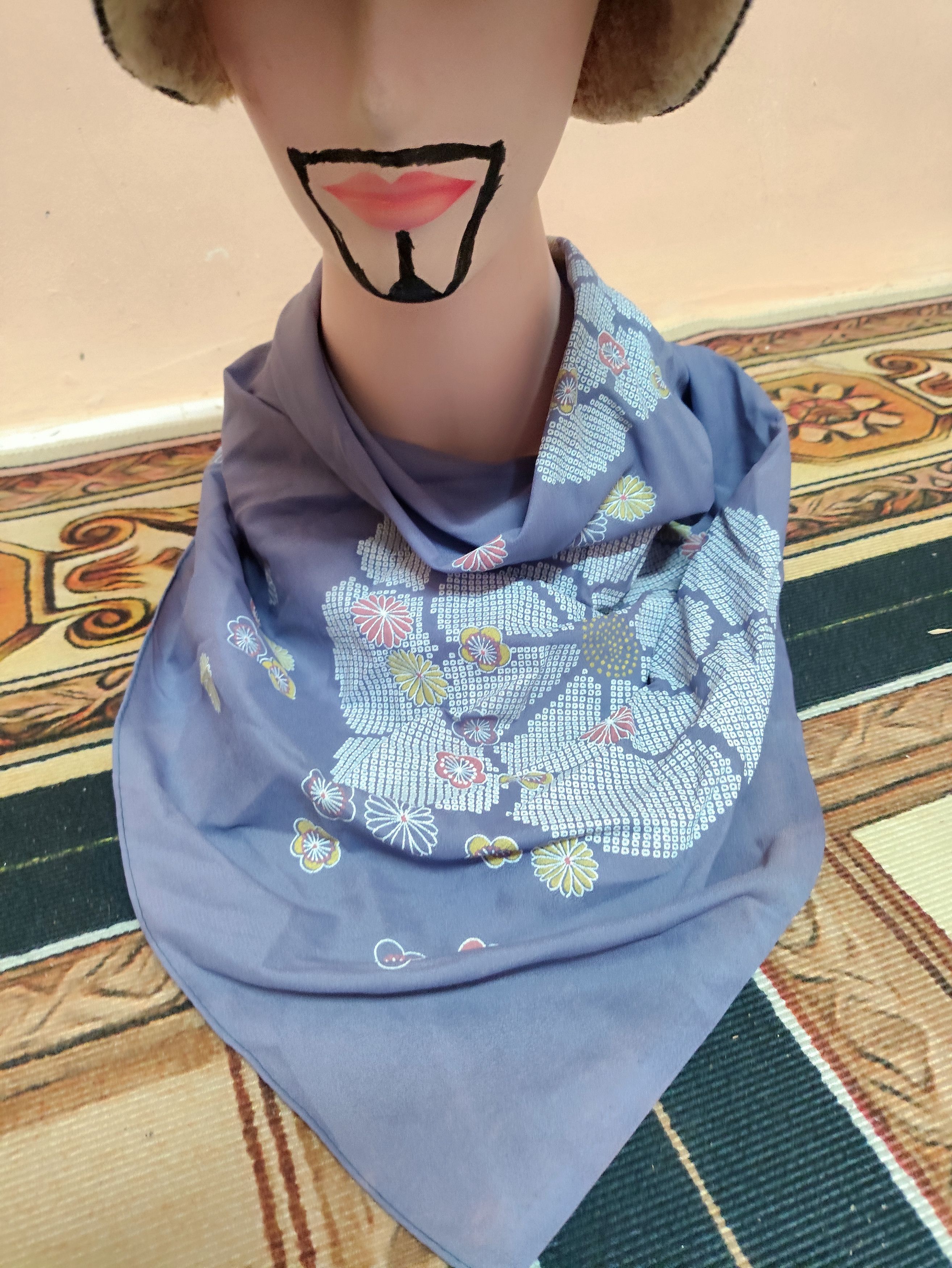 Designer × Vintage Vintage Art Scarves Neckerchief Hot Stuff 🔥 Size ONE SIZE - 1 Thumbnail