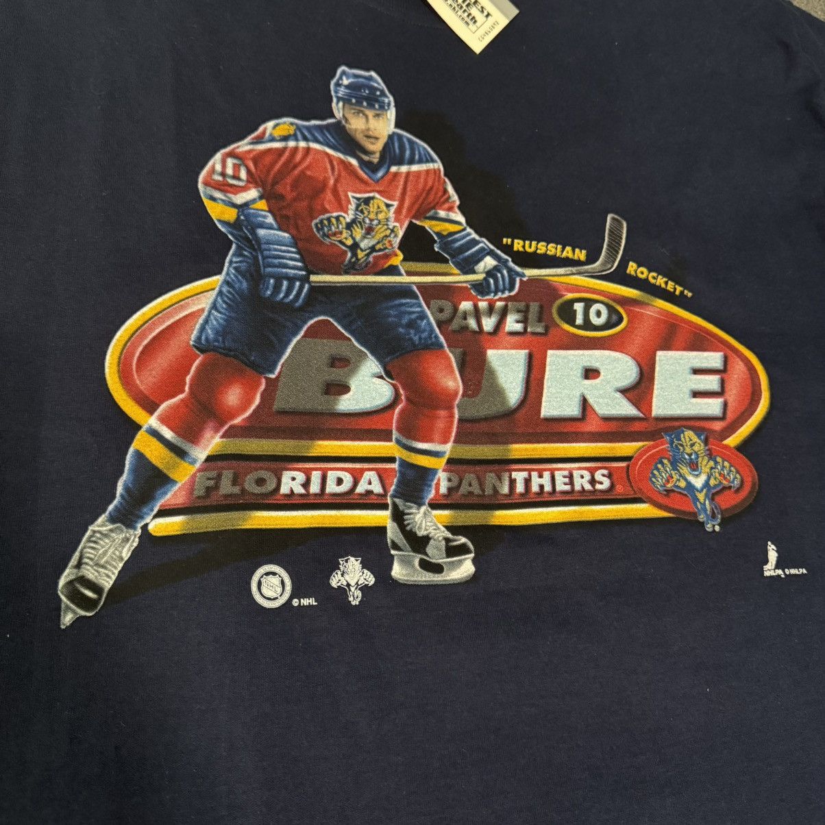 NHL × Pro Player × Vintage Vintage 90s NHL Pavel Bure Florida Panthers Stanley Cup Tee Size US XL / EU 56 / 4 - 3 Thumbnail