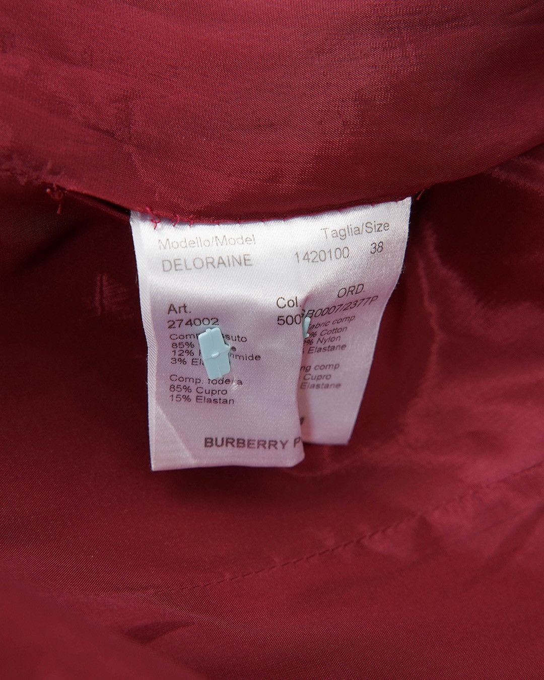 Burberry Burberry Prorsum F/W2000 Stopper Neck Red Coat Size XS / US 0-2 / IT 36-38 - 9 Thumbnail