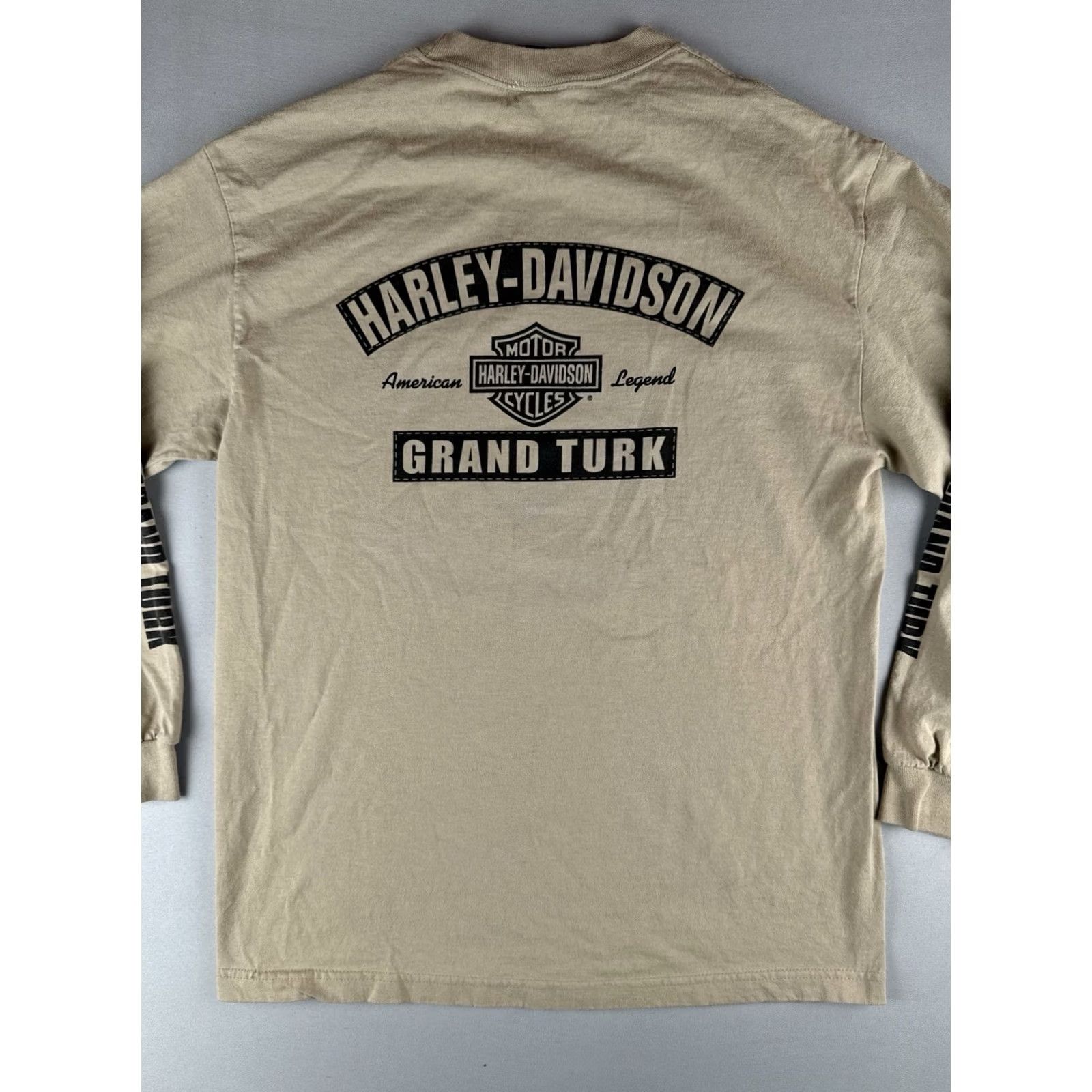 Harley Davidson Harley-Davidson Grand Turk Long Sleeve Tee Skull Graphic Biker Shirt Mens L Size US L / EU 52-54 / 3 - 7 Thumbnail