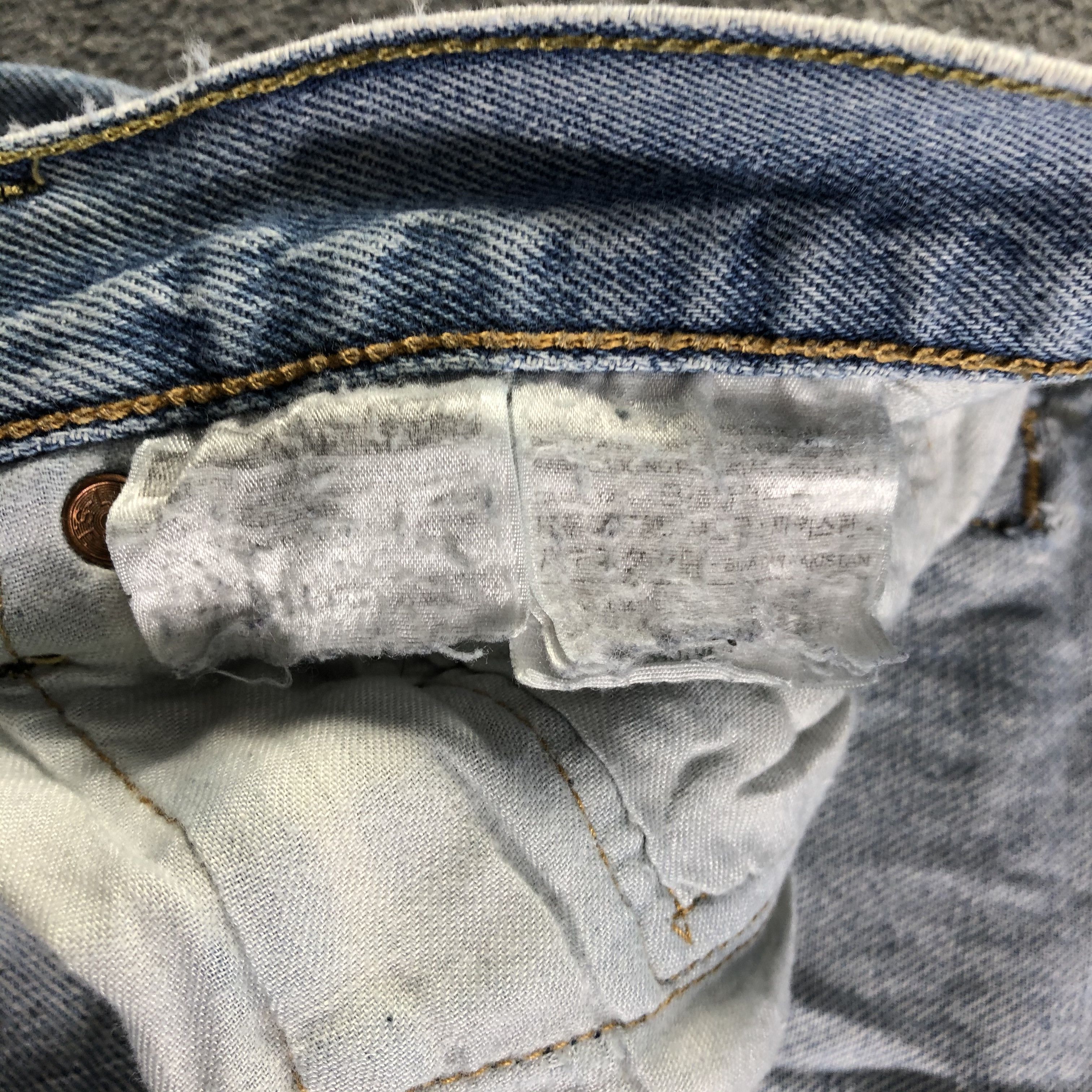 Levi's Vintage Blue Wash Levis 501 Jeans-J4312 Size US 33 - 11 Thumbnail