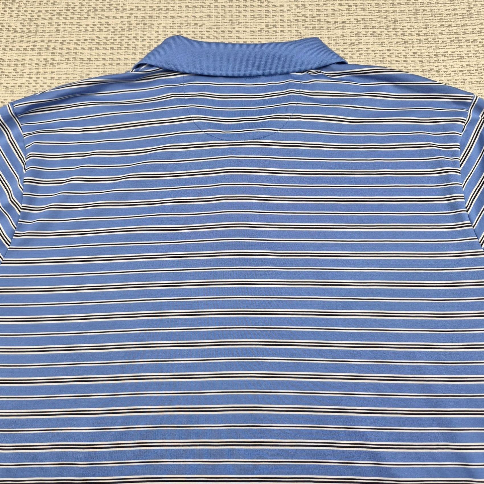 Chaps Chaps Golf Polo Shirt Mens 2XL Blue Stripe Stay-Dry Performance Moisture Wicking Shirt Size US XXL / EU 58 / 5 - 7 Thumbnail