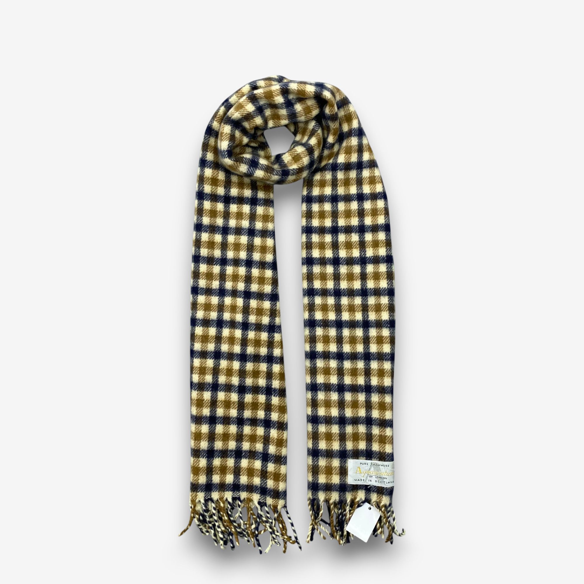 Aquascutum Vintage Aquascutum Scarf Muffler Wool Cashmere Scarves Size ONE SIZE - 1 Thumbnail