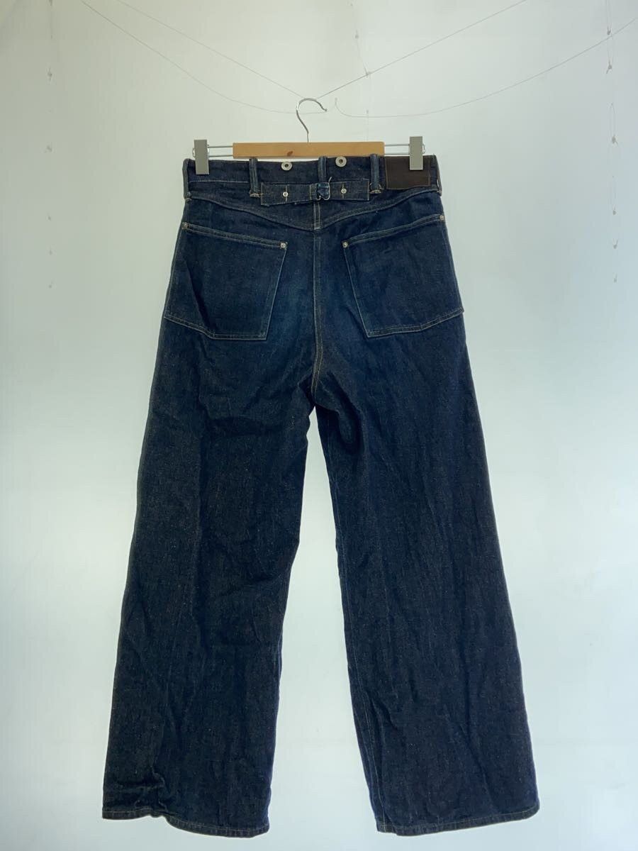 Taiga Takahashi Cotton Denim Trousers C. 1920s Damaged Indigo Size US 32 / EU 48 - 2 Thumbnail