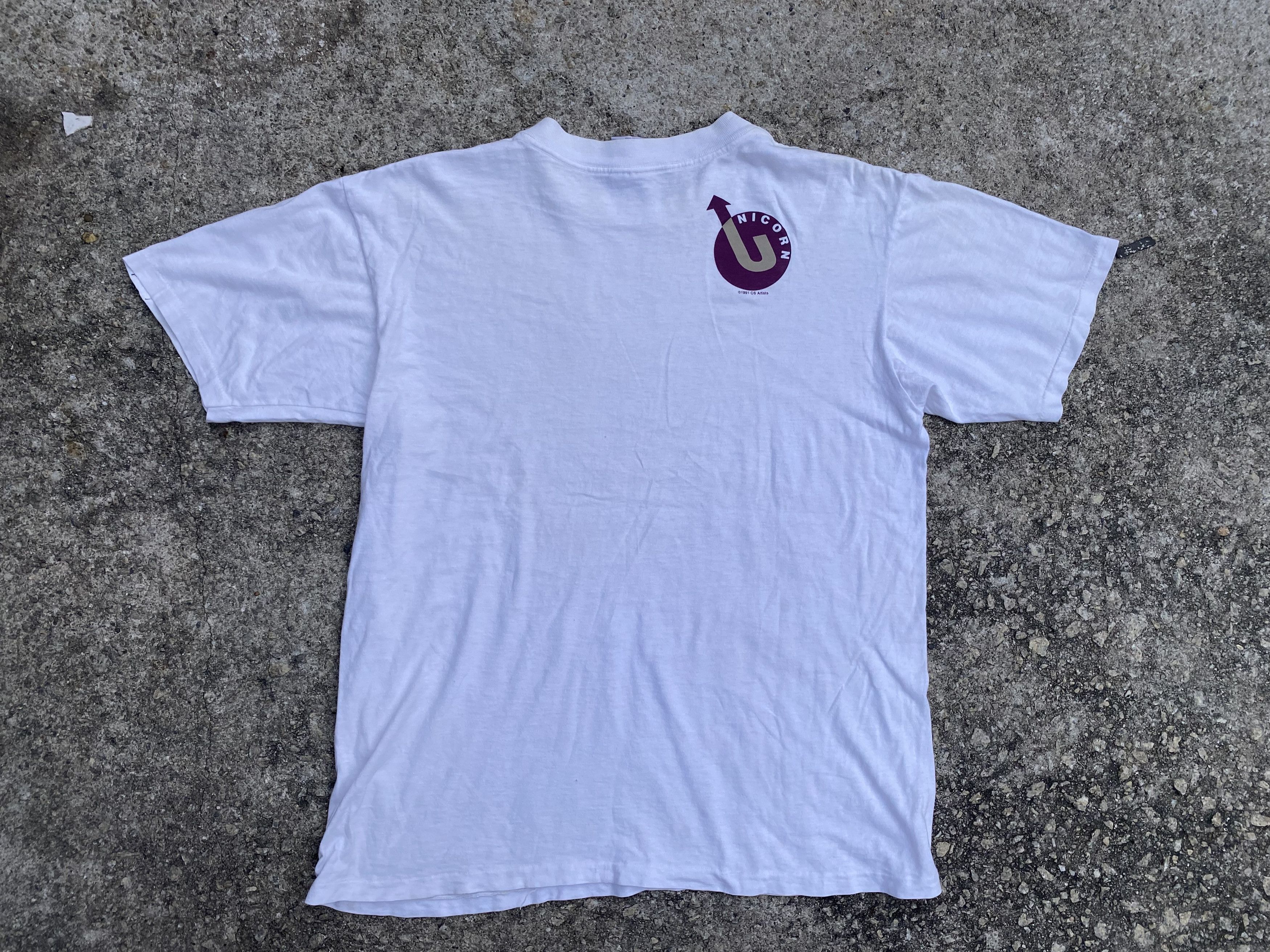 Band Tees × Vintage Vintage 1991 UNICORN Winter Tour The War W/O Stage Manager Size US XL / EU 56 / 4 - 12 Thumbnail