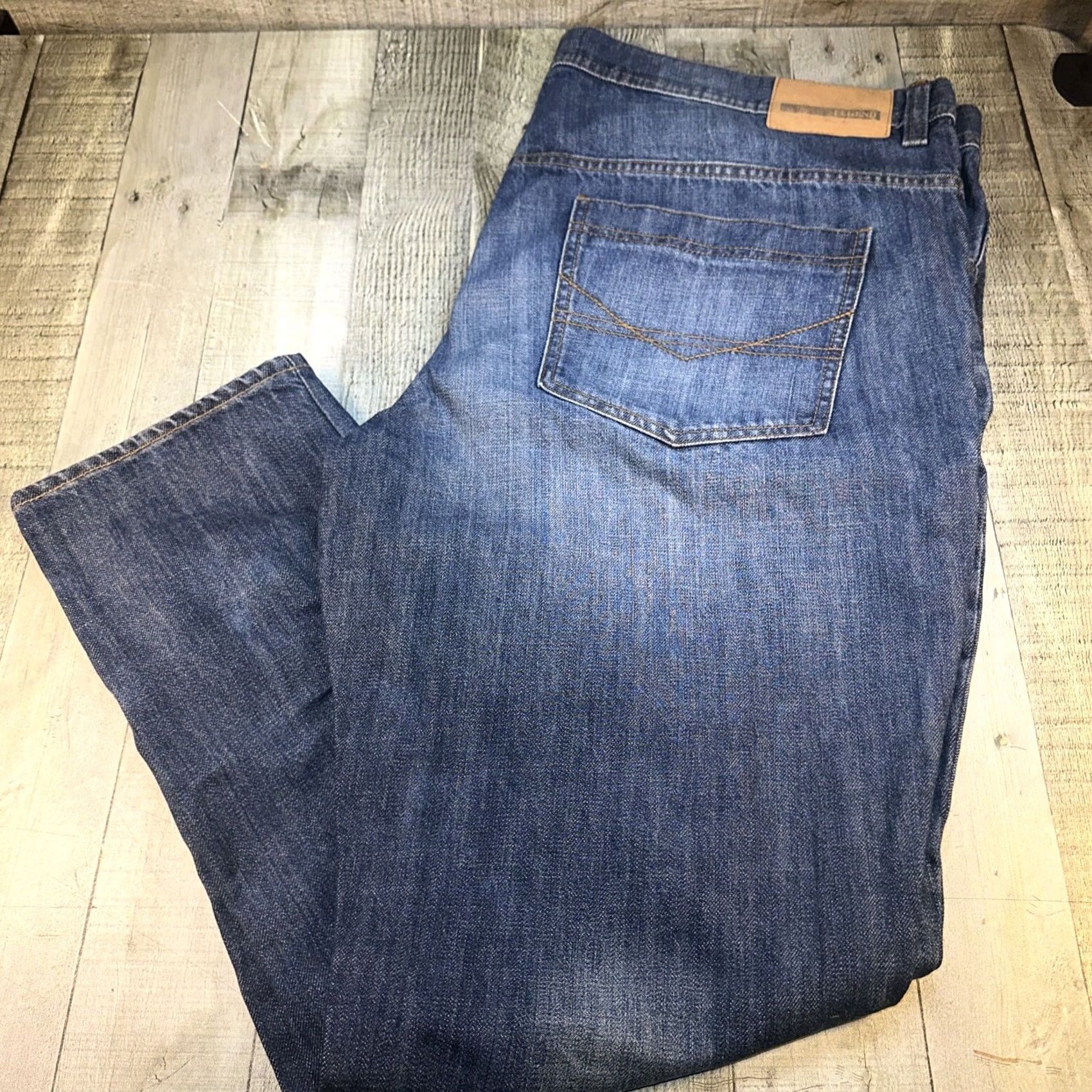 Vintage Legend Men Jeans - 48x32 Tapered Leg, Regular, Blue, 32 Inseam Size US 32 / EU 48 - 4 Thumbnail