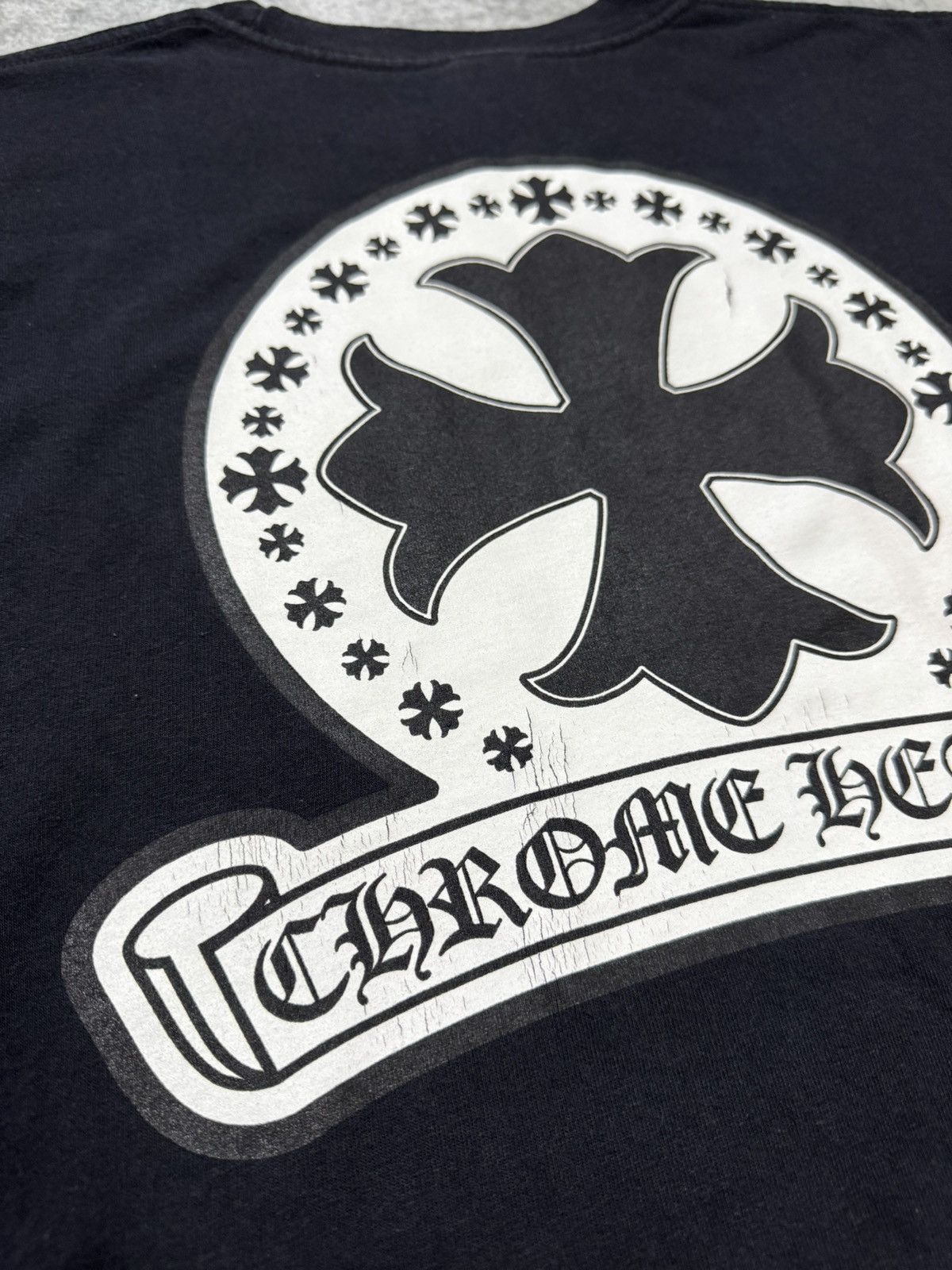 Chrome Hearts RARE! CROSS PLUS STAMP SCROLL Size US M / EU 48-50 / 2 - 7 Thumbnail