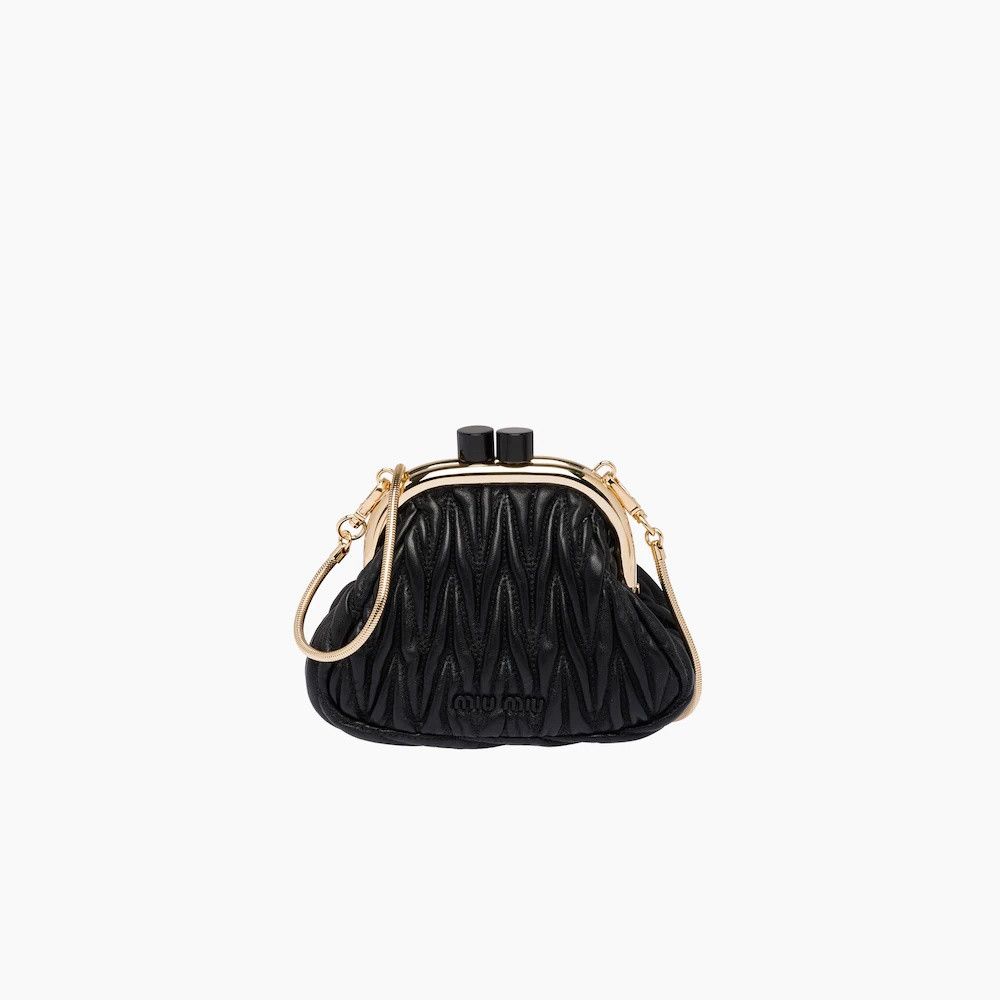 o1la1rc1a0925 Size: OS / Belle Nappa Mini-Bag in Black