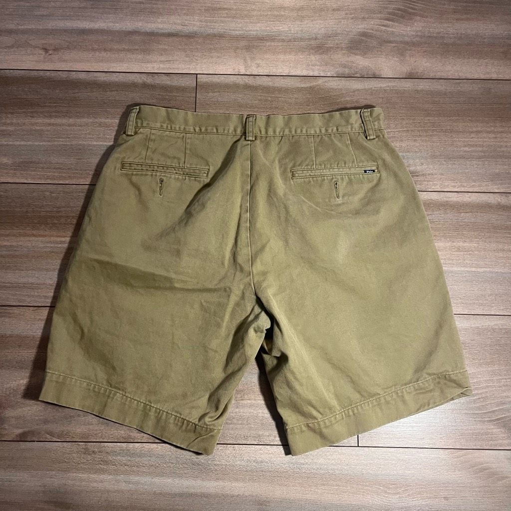 Polo Ralph Lauren Polo Ralph Lauren Green Khaki Shorts Men 33 Bin H-39 Size US 33 - 4 Thumbnail