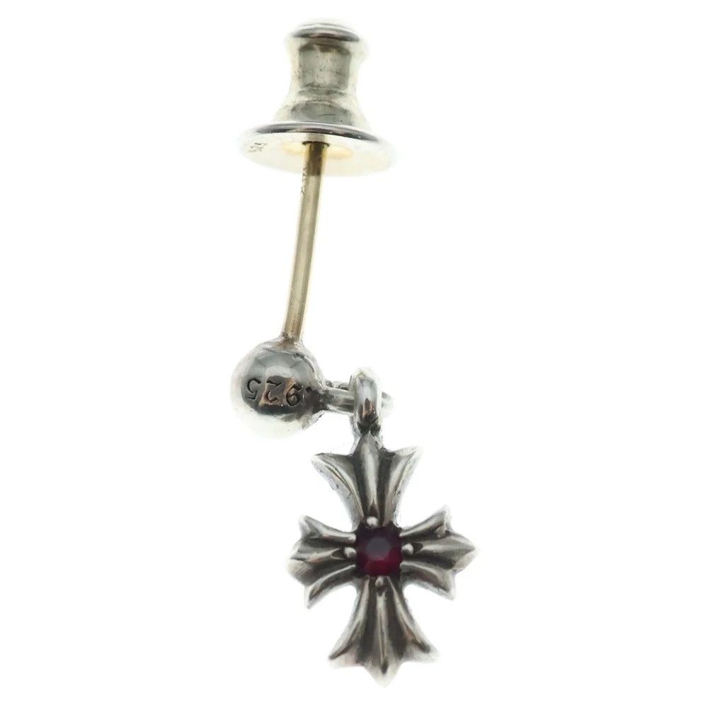 Chrome Hearts Chrome Hearts Ruby Tiny CH Cross Drop Earring Size ONE SIZE - 2 Thumbnail