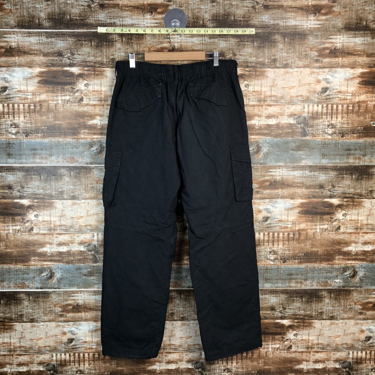 Japanese Brand DL Japanese Brand Dark Blue Cargo Multipocket Pants #C642 Size US 31 - 13 Thumbnail
