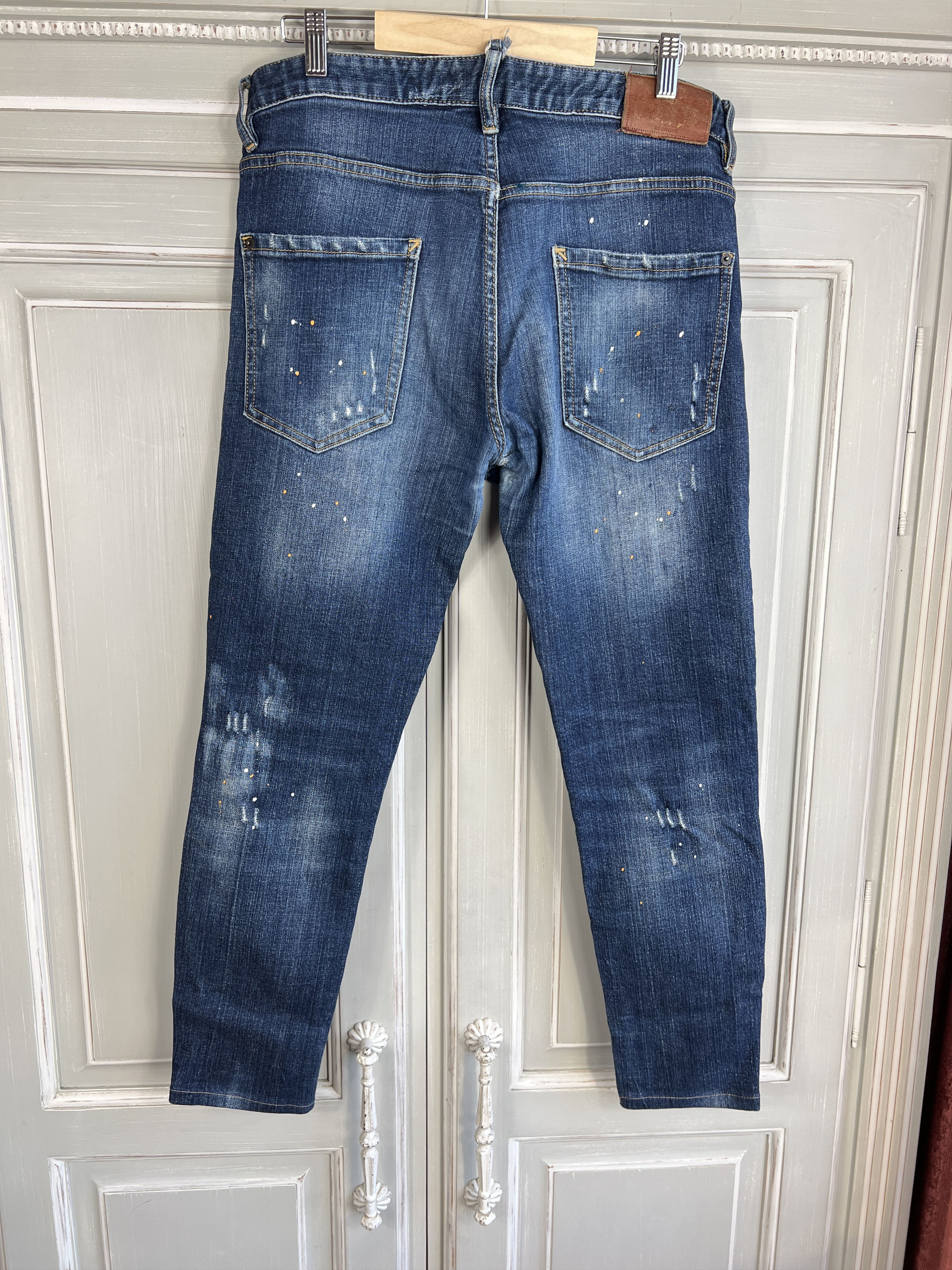 Dsquared2 DSQUARED2 JEANS OVERPRINTED DENIM JEANS SIZE 50 Size US 34 / EU 50 - 5 Thumbnail