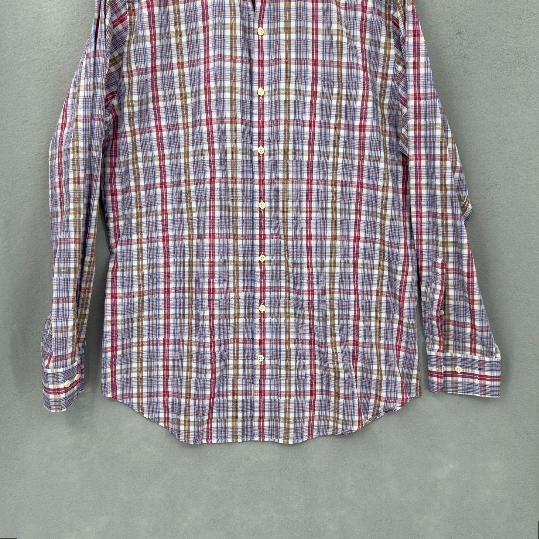 Peter Millar VINTAGE Peter Millar Shirt Men Large Plaid Collared Button Up Casual Business Preppy Dad Size US L / EU 52-54 / 3 - 3 Thumbnail