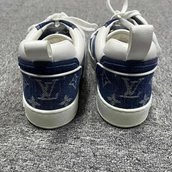 Louis Vuitton Louis Vuitton Denim Monogram Casual Sneakers -2508 Size US 5 / IT 35 - 2 Thumbnail