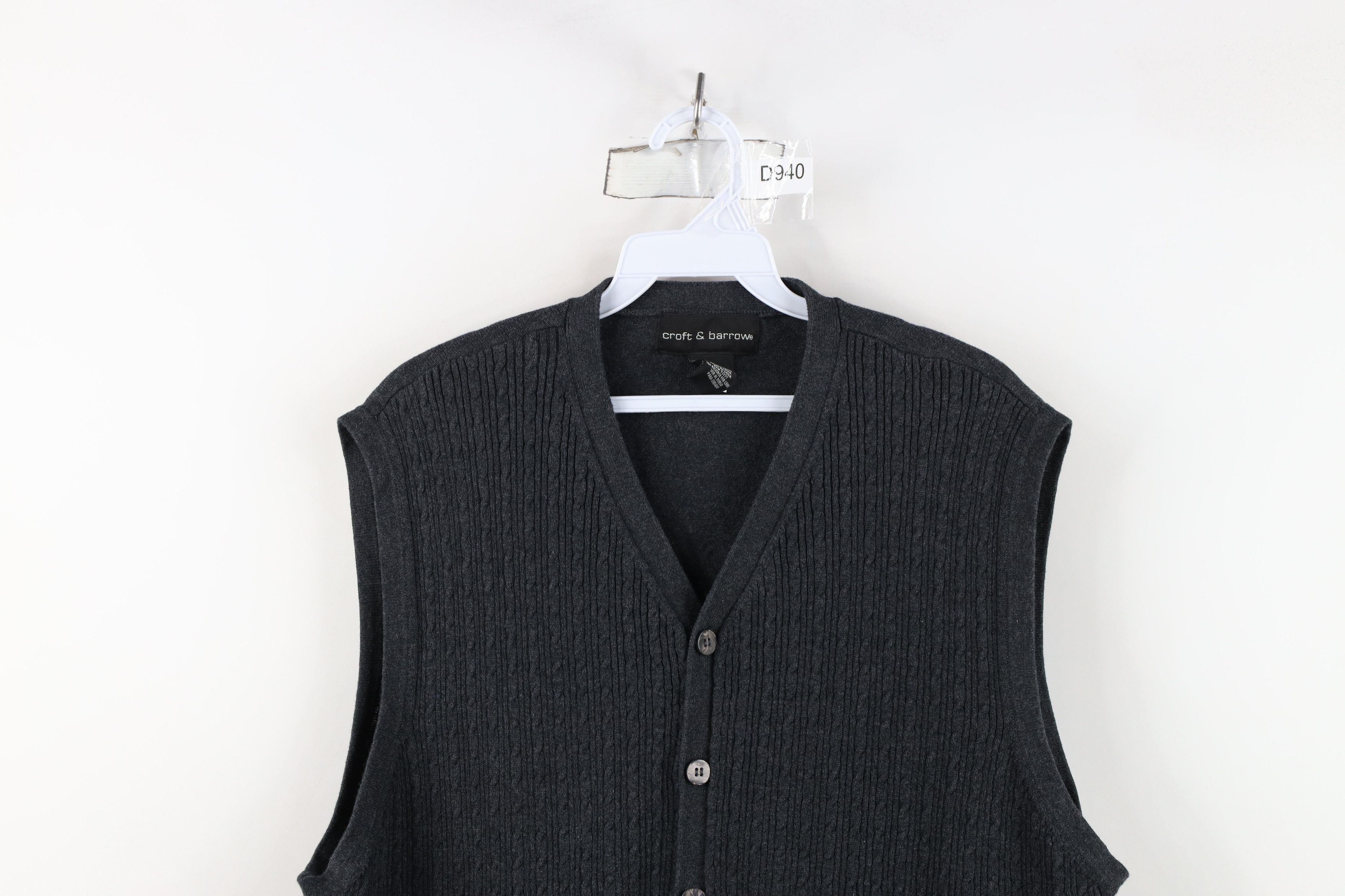 Vintage Vintage 90s Streetwear Knit Button Cardigan Sweater Vest Size US XL / EU 56 / 4 - 2 Thumbnail
