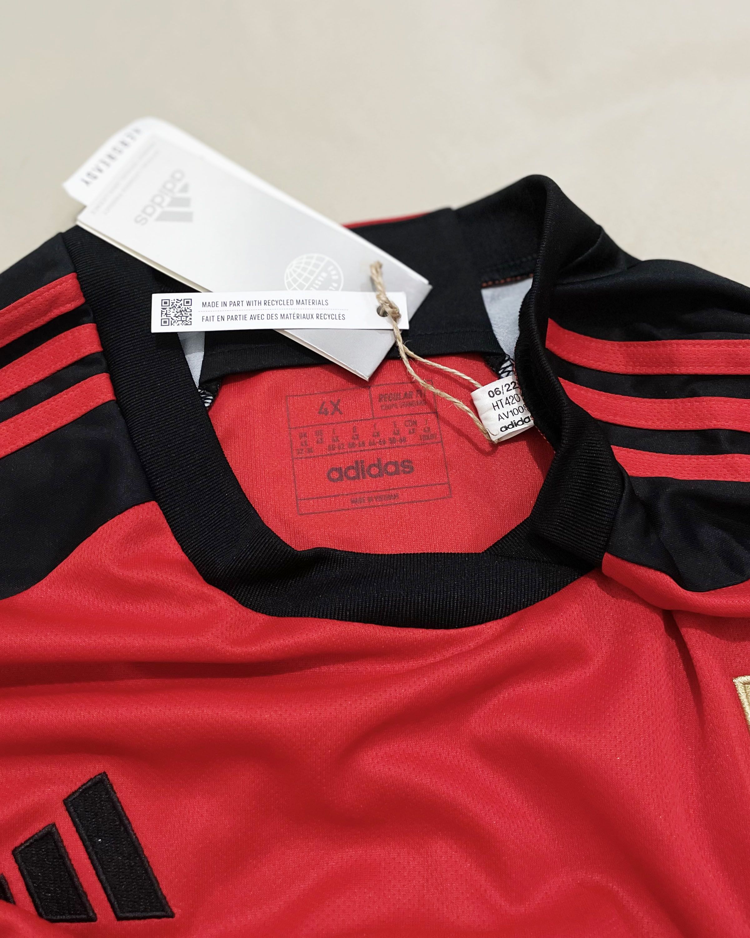 Adidas Belgium Home Kit 2022 Size US XXL / EU 58 / 5 - 4 Thumbnail