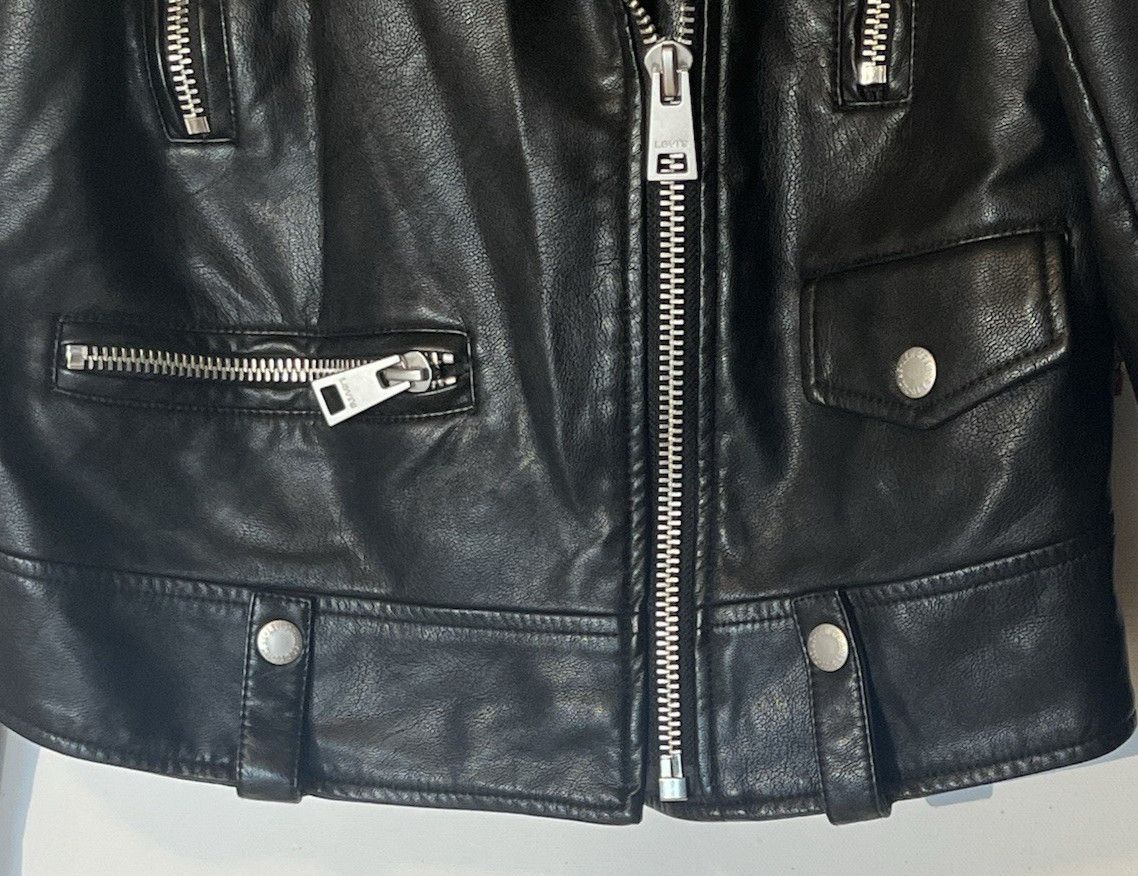 Levi's Levi's Faux Leather Asymmetrical Zip Motorcycle Moto Jacket Size S / US 4 / IT 40 - 15 Thumbnail