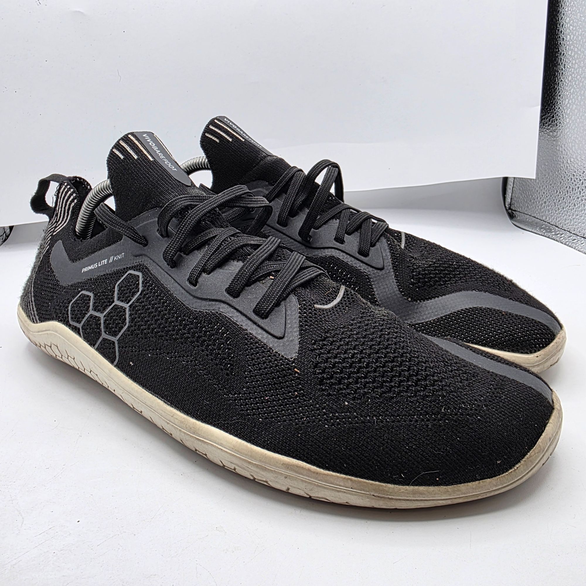 Vivobarefoot Vivobarefoot Primus Lite Knit Mens Size 10 Black Minimalist Size US 10 / EU 43 - 1 Thumbnail