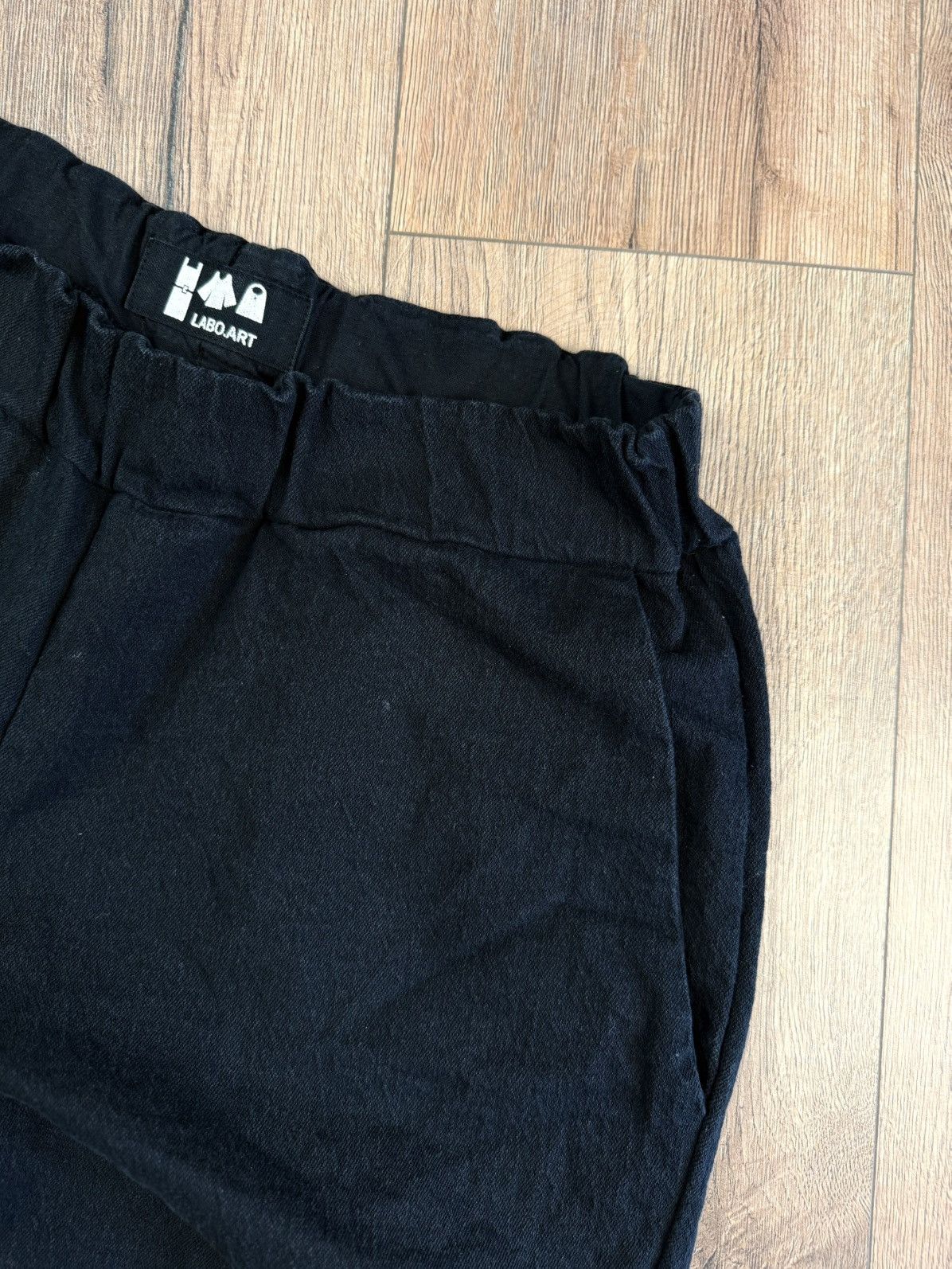Other LABO.ART Black Cotton Elastic Waist Pants Size 1 Size 28" / US 6 / IT 42 - 4 Thumbnail