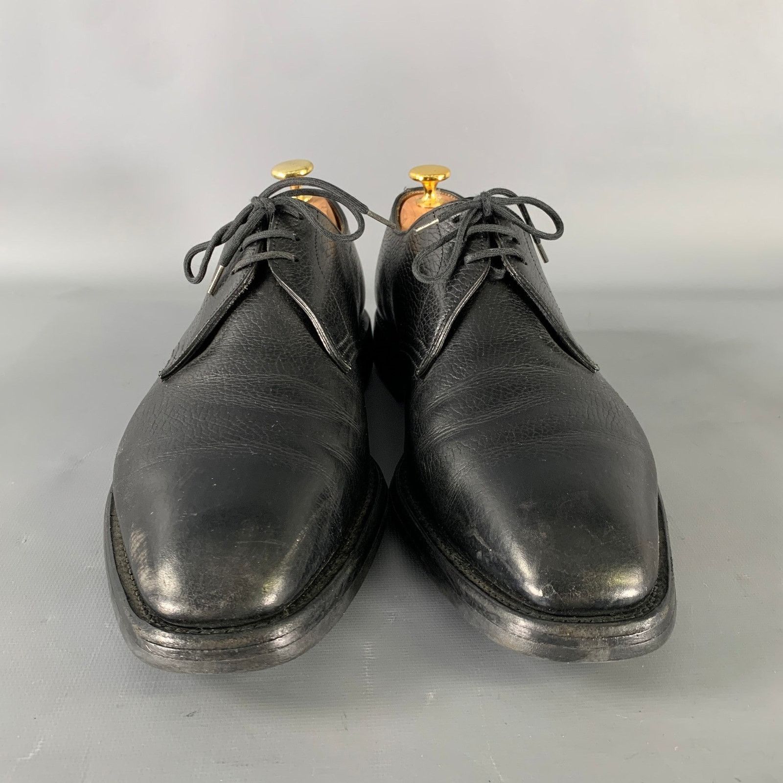 John Lobb JOHN LOBB Size 9 Black Leather Pointed Toe Lace Up Shoes Size US 9 / EU 42 - 4 Thumbnail