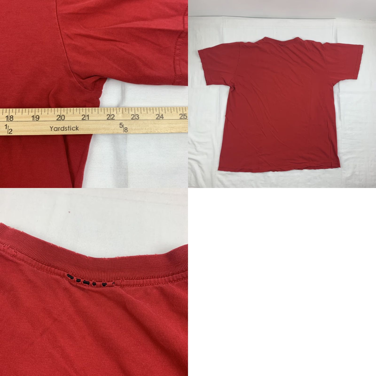 Nautica VINTAGE Nautica T Shirt Adult Medium Red Spellout Thrashed Worn Grunge Y2K Sailing Boats Mens Size US M / EU 48-50 / 2 - 8 Thumbnail