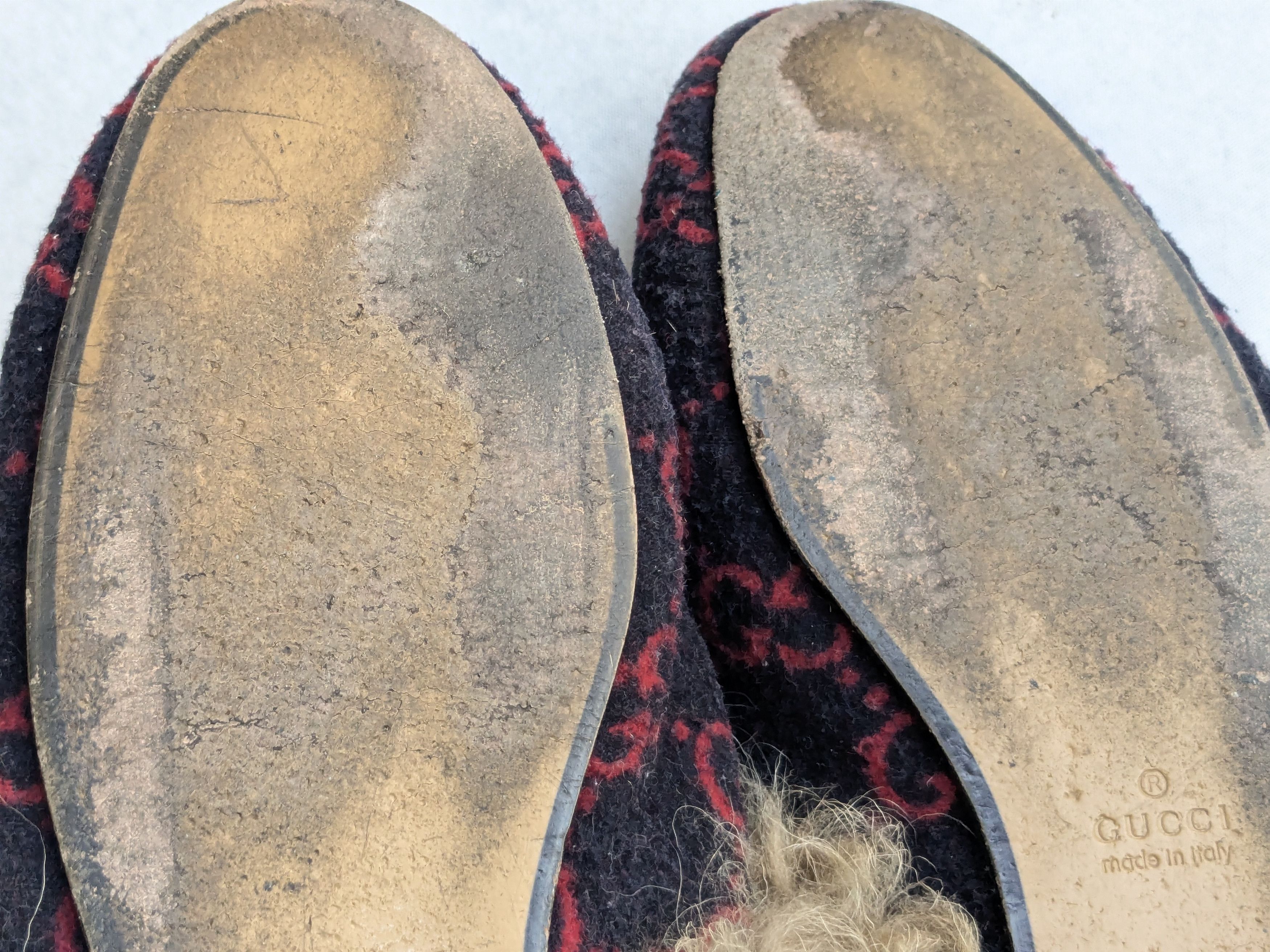 Gucci Gucci Princetown Horsebit Loafers Navy Blue Red Fur 7 40 Size US 7 / EU 40 - 13 Thumbnail