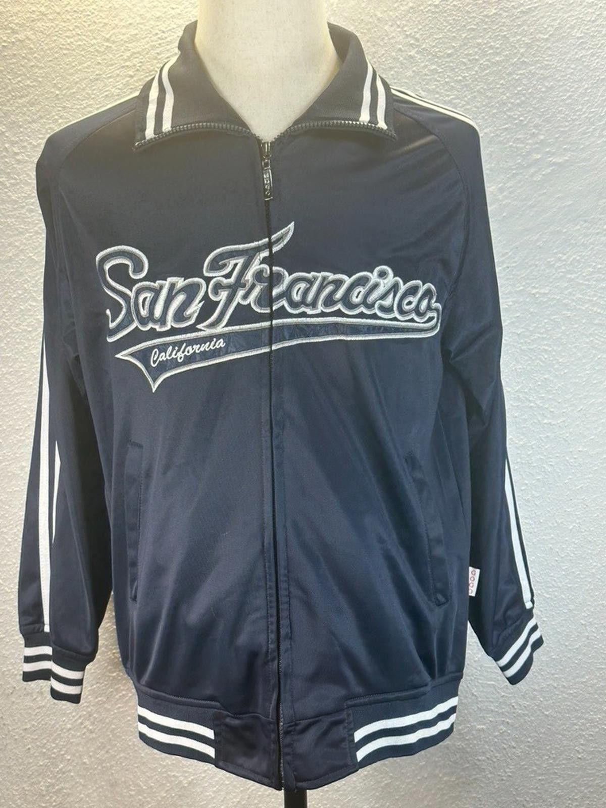 Other San Francisco Embroidered Windbreaker Coat Blue Mens M Size US M / EU 48-50 / 2 - 1 Thumbnail