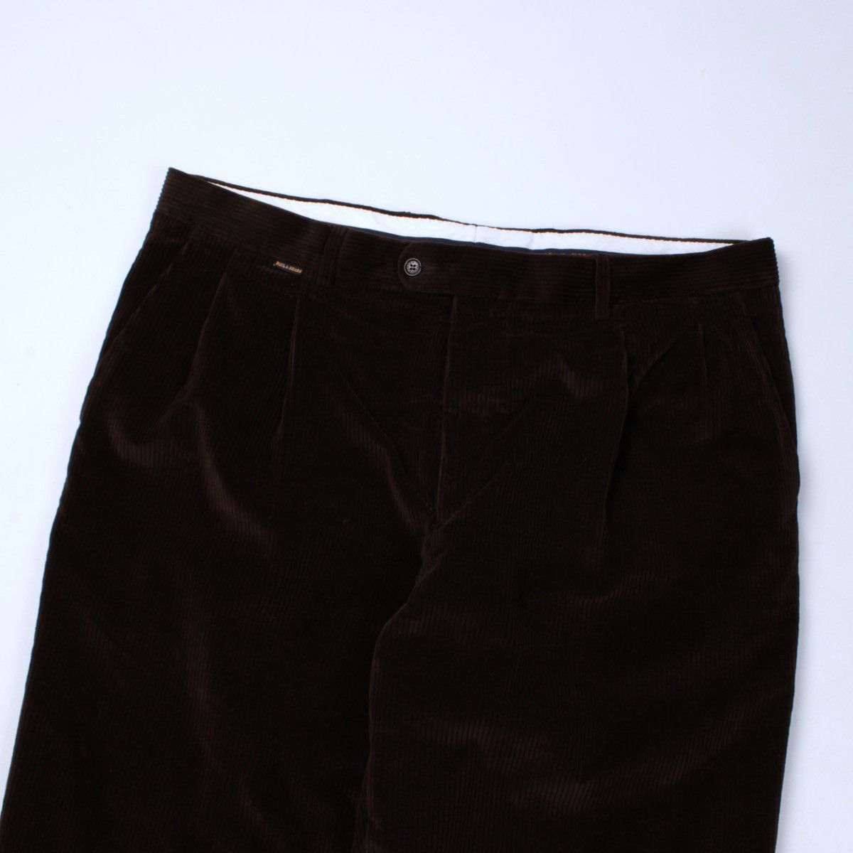 Designer × Paul & Shark × Vintage PAUL & SHARK Velvet Vintage Brown Pants Trousers Elasticized Size US 44 / EU 60 - 7 Thumbnail