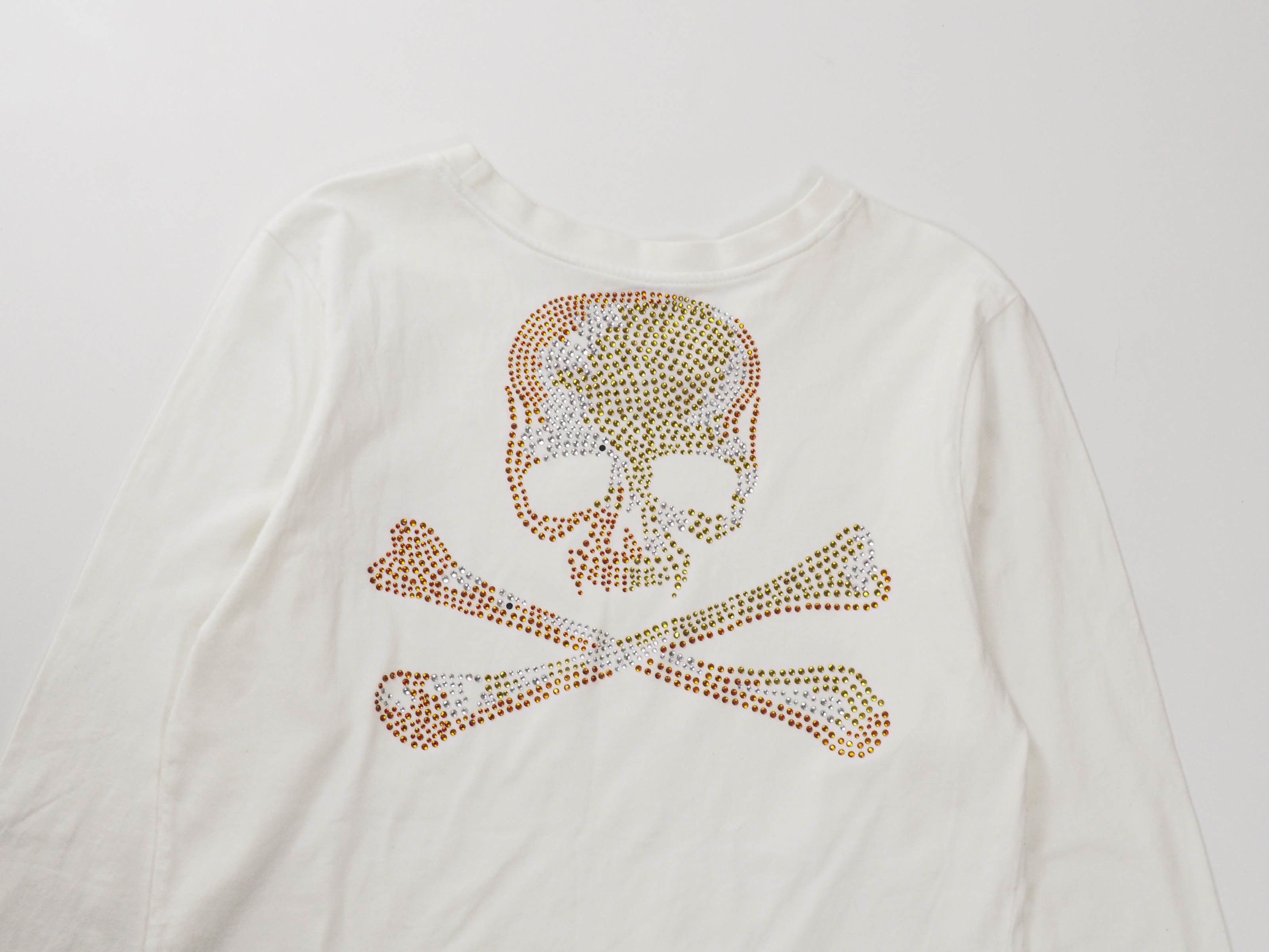 Roen Roen Swarovski Skull Long Sleeve Tee Size US M / EU 48-50 / 2 - 15 Thumbnail