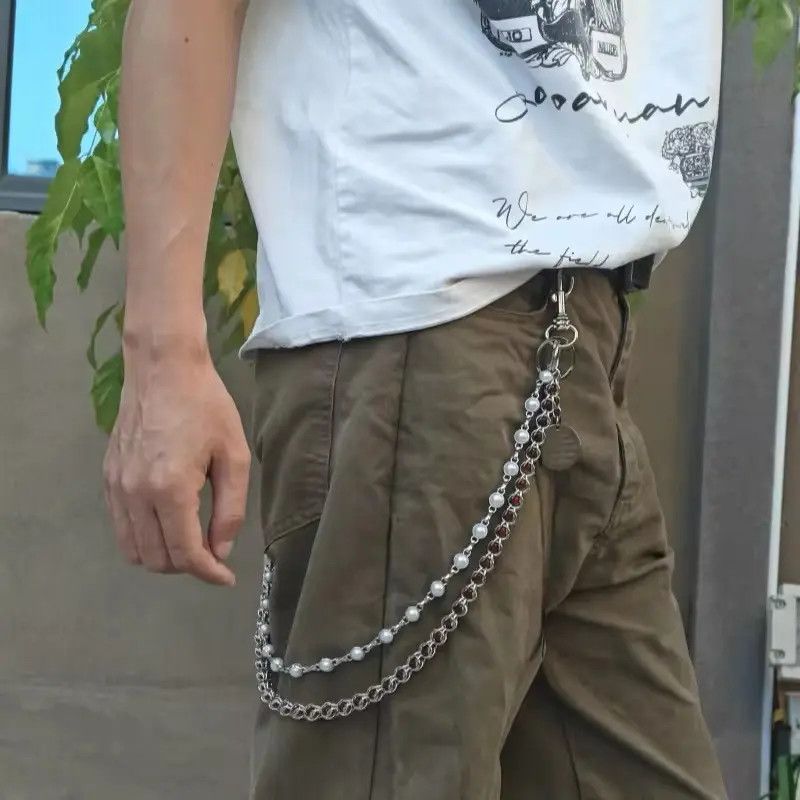 Jewelry Clamp Beads Punk Pants Chain Size ONE SIZE - 3 Thumbnail