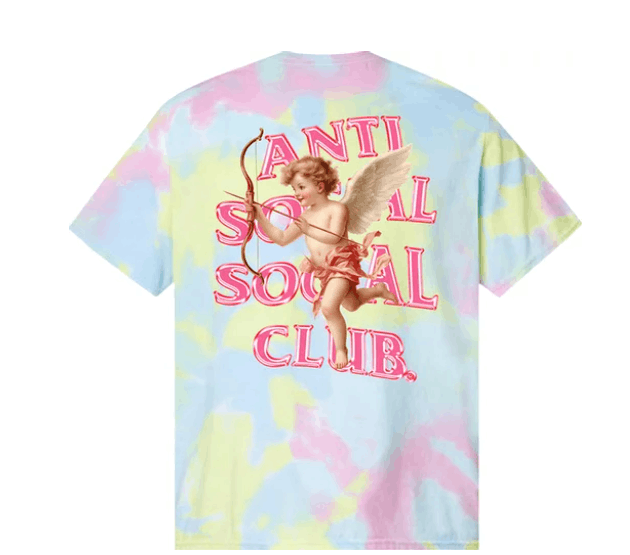 Anti Social Social Club Lupercalia Tie Dye Tee Brand New DS