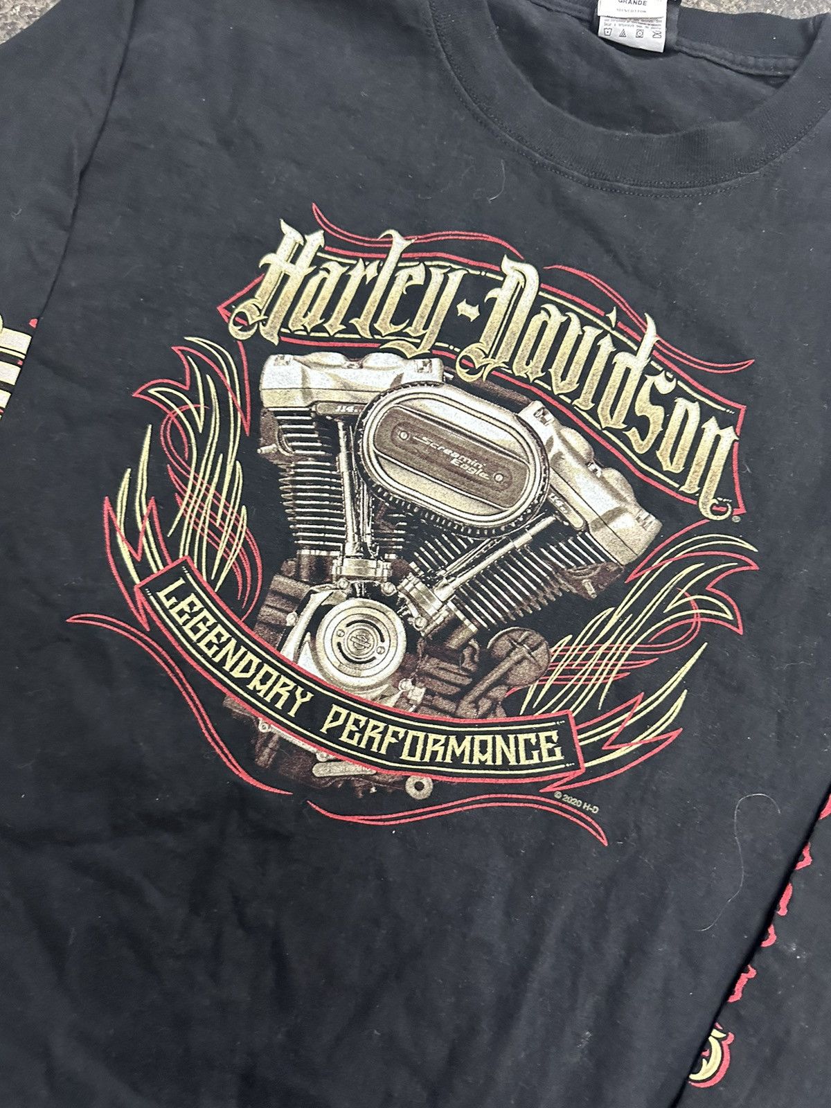Harley Davidson × Vintage Y2K Harley Davidson graphic long sleeve top Size US L / EU 52-54 / 3 - 4 Thumbnail