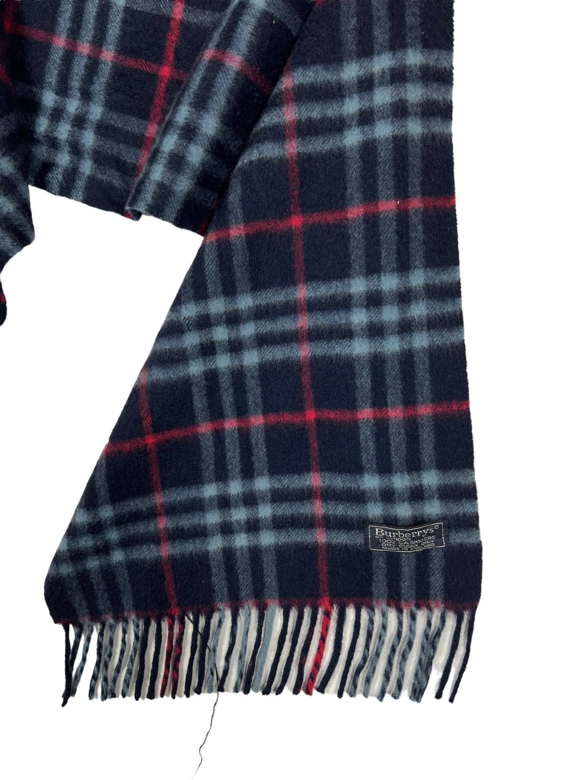 Burberry 🔥 BURBERRY BLUE NOVA CHECK SCARVES CASHMERE MADE IN ENGLAND Size ONE SIZE - 3 Thumbnail