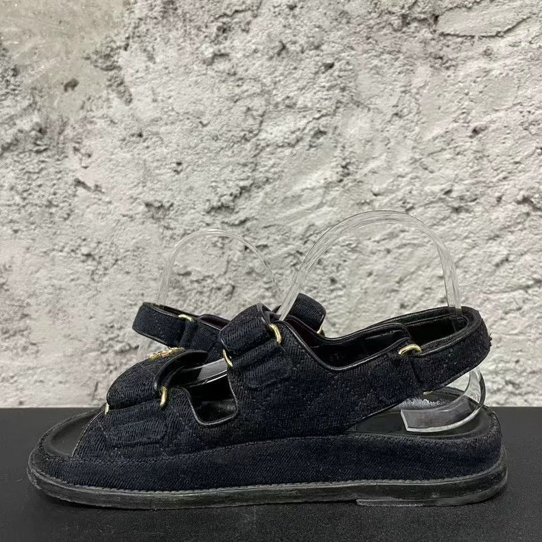 Chanel Chanel Velcro Sandals Size 36 -2505 Size US 5.5 / EU 38 - 5 Thumbnail