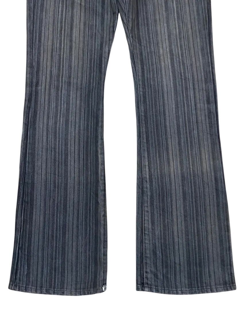 semanticdesign Semantic Design Denim Striped Flared Pants Size US 29 - 12 Thumbnail