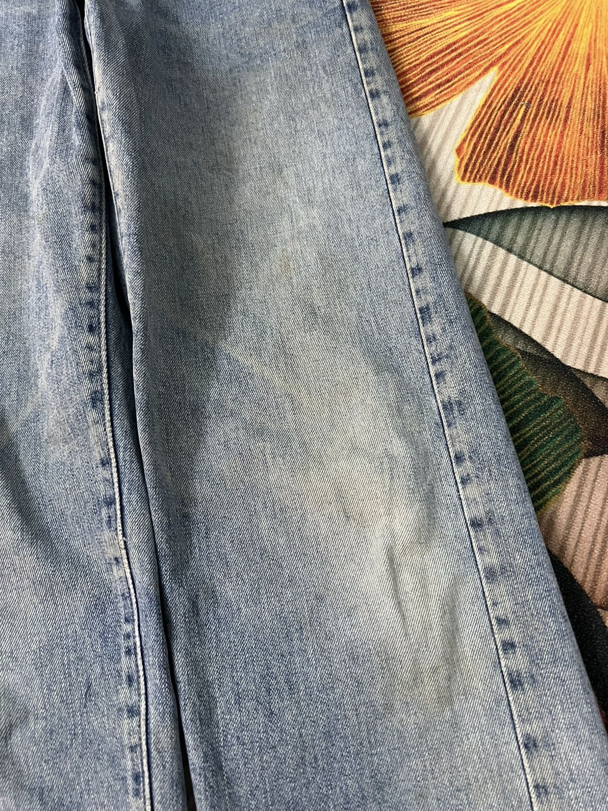 Japanese Brand 💥90’s Vintage Bobson Pro Distress Light Wash Jean Size US 28 / EU 44 - 7 Thumbnail