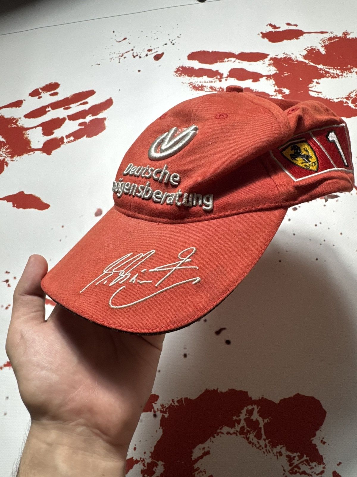 Ferrari × Formula 1 × Vintage vintage cap formula 1 ferarri michael schumaher world champ Size ONE SIZE - 2 Thumbnail