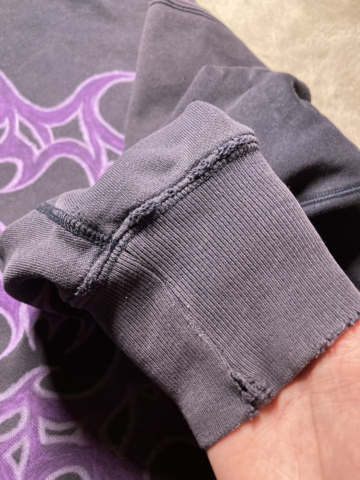 Nike ⛩️ Ralph Lauren Polo Custom Hoodie Rare Y2K Punk Rock Cross ⛩️ Size US L / EU 52-54 / 3 - 11 Thumbnail
