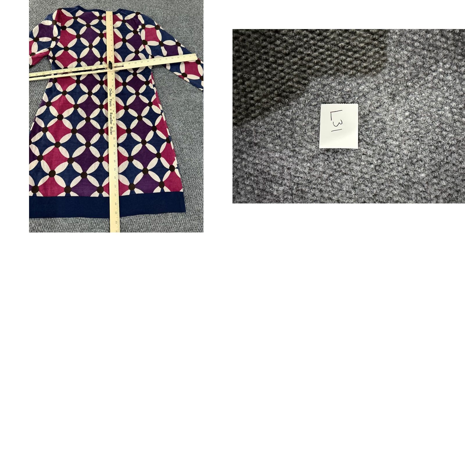 Boden Boden Womens Dress 14 Blue Navy Pink Geometric Long Sleeve Knit Casual Round Neck Pullover Knee Length Cotton Knit Sundress Womens Daywear Girls Mens Size XL / US 12-14 / IT 48-50 - 10 Thumbnail