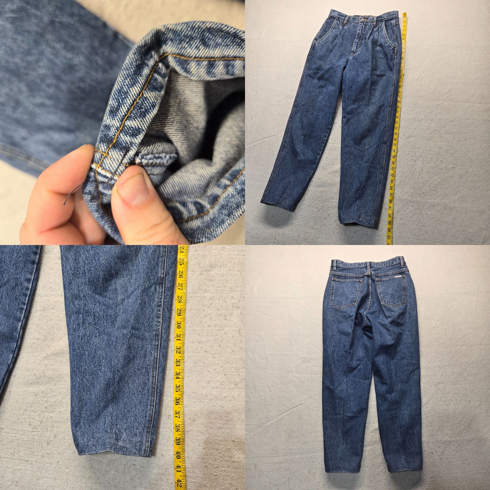 Bill Blass VINTAGE Bill Blass Jeans Women's Size 12 Blue Denim 100% Cotton Relaxed Straight Easy Fit Pants 5-Pocket Denim Jeans Blue Men? Size 34" / US 12 / IT 48 - 8 Thumbnail