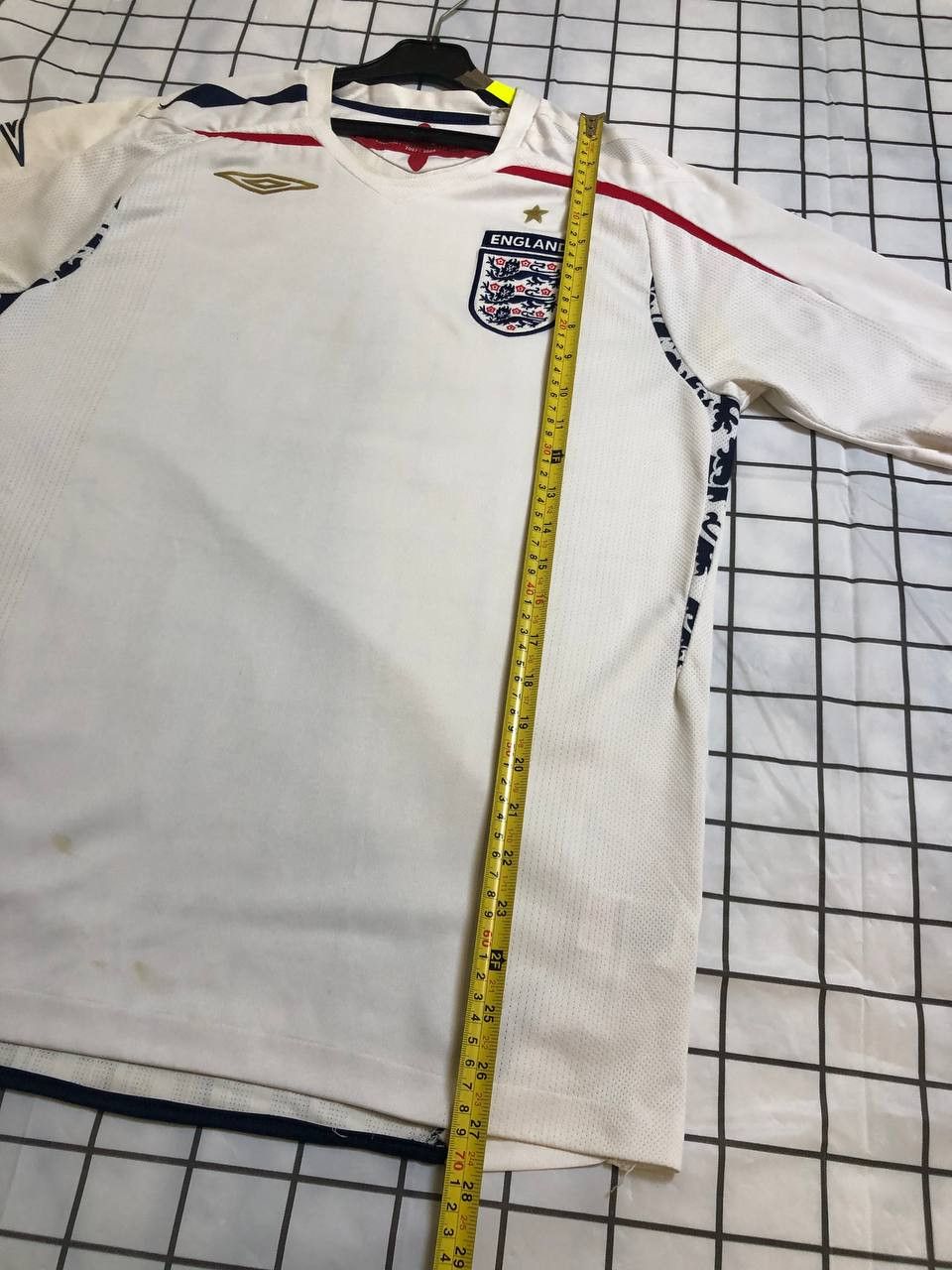 Umbro England Umbro 2007-2009 Football White Home Jersey Soccer Size US M / EU 48-50 / 2 - 3 Thumbnail