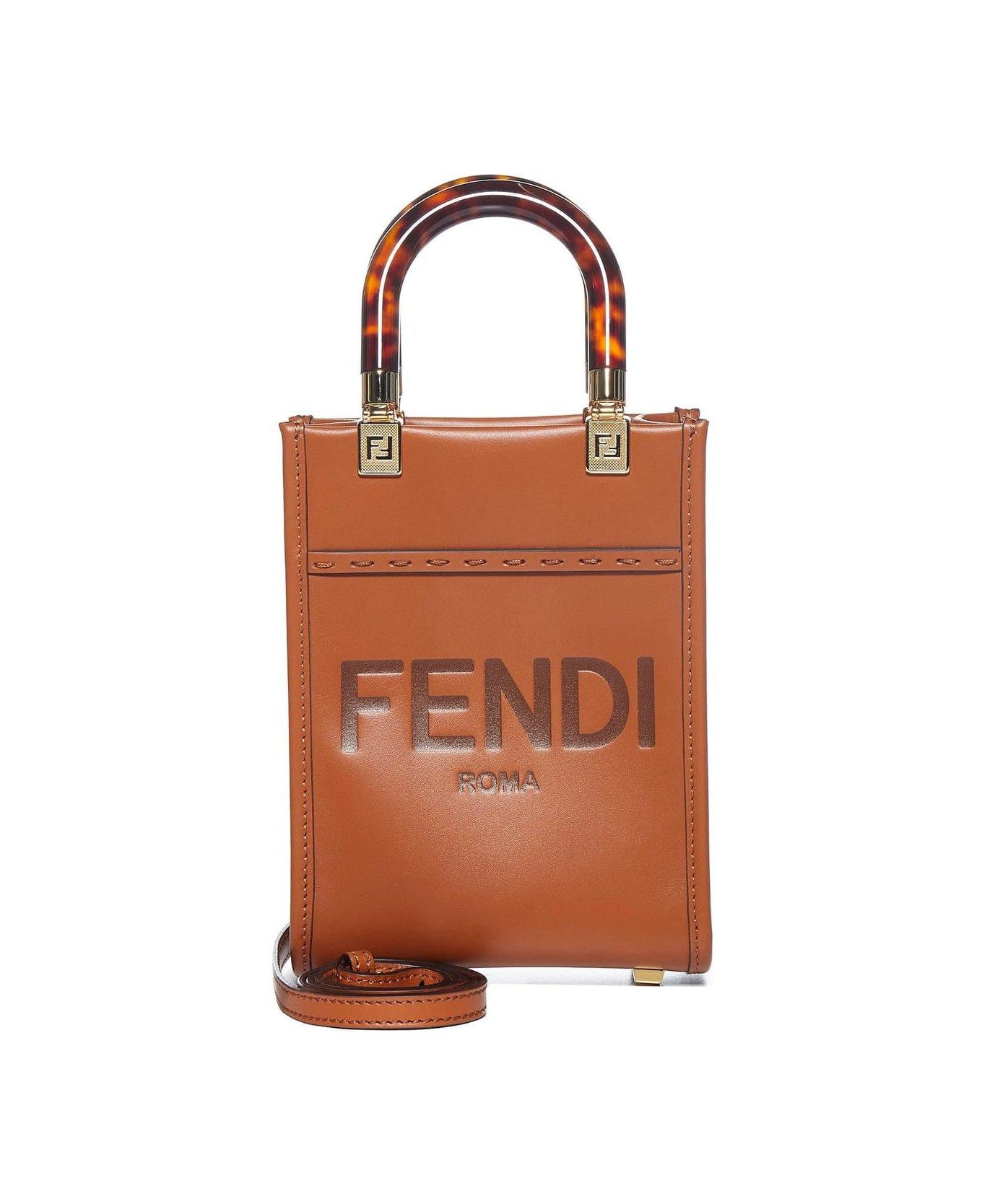 Fendi o1s1wg110326 Size: OS/Mini Sunshine Shopper in Brown Size ONE SIZE - 1 Thumbnail
