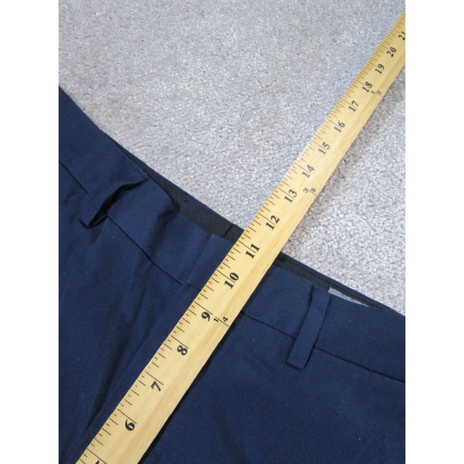 Bonobos Bonobos Dress Pants Mens 33 Navy Blue Flat Front Knit Regular Fit Business Casual Trousers Mens Size US 33 - 6 Thumbnail
