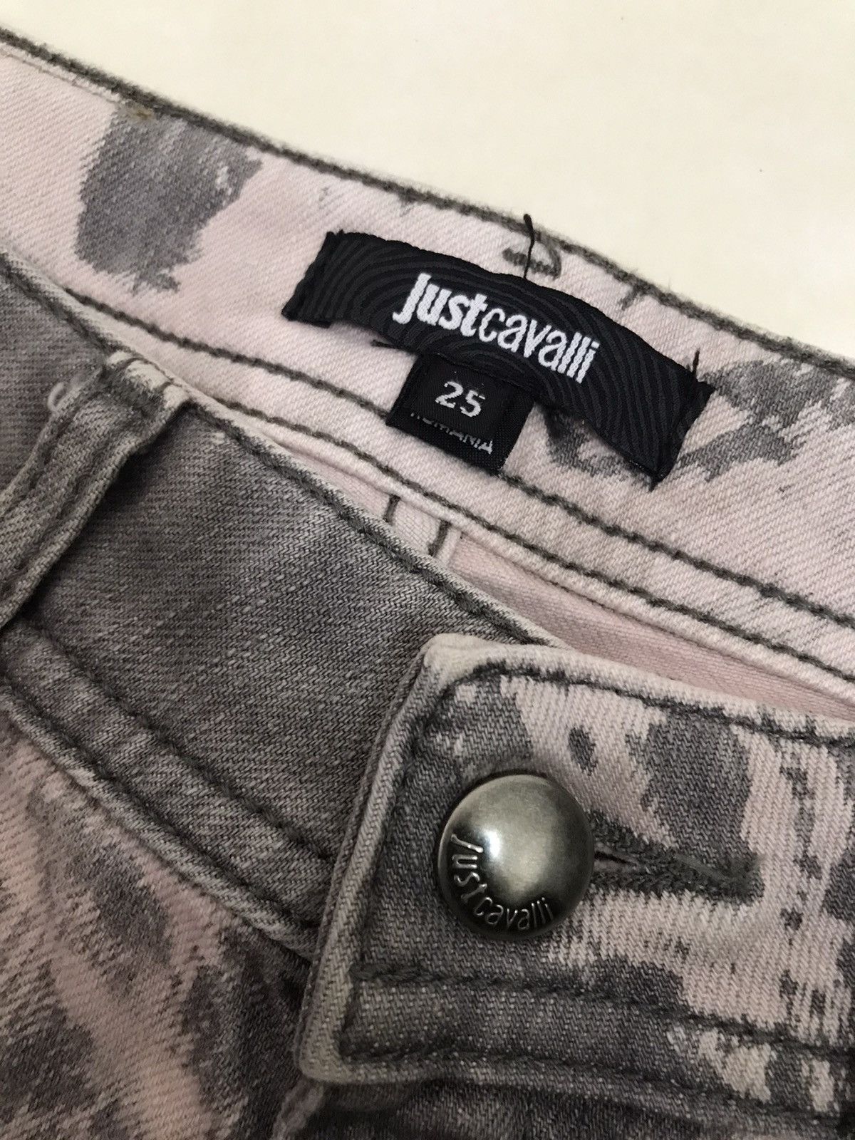 Jean Roberto Cavalli jeans Pants Printed Sky Vintage Size 28" / US 6 / IT 42 - 7 Thumbnail