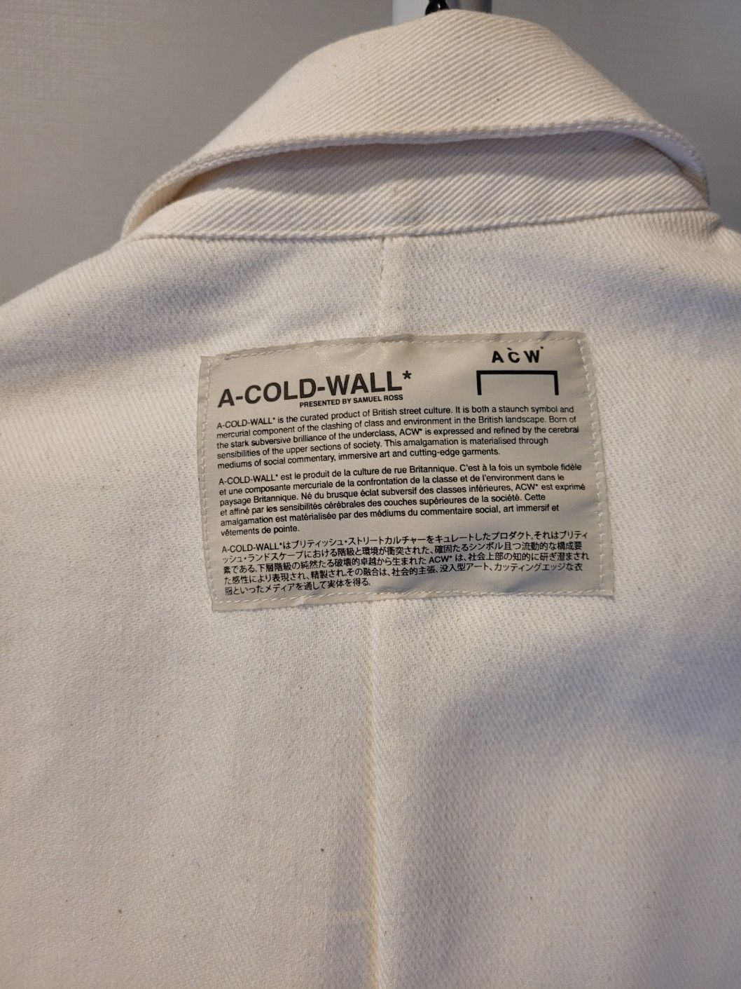 A-COLD-WALL* ACW white shirt Size US M / EU 48-50 / 2 - 3 Thumbnail