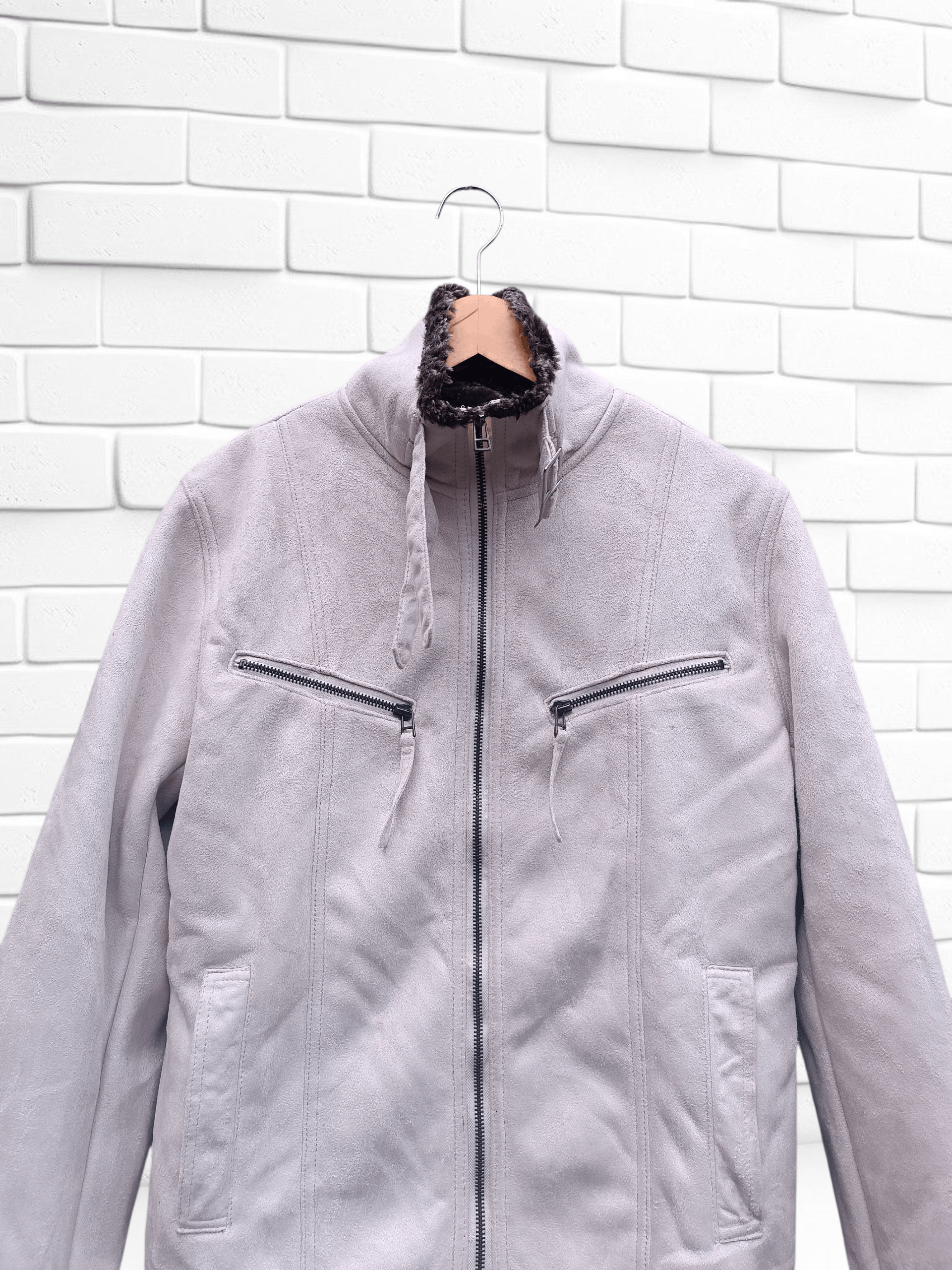 Japanese Brand Japanese Faux Fur Biker Winter Jacket Ifsixwasnine Style Size US M / EU 48-50 / 2 - 3 Thumbnail