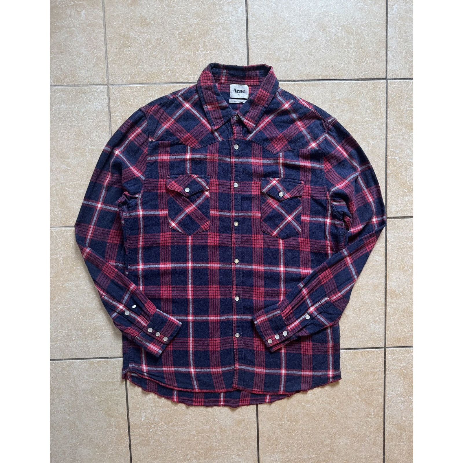 Acne Studios Vintage Acne Studios Western AW10 Check Cowboys Shirt Size US L / EU 52-54 / 3 - 1 Thumbnail