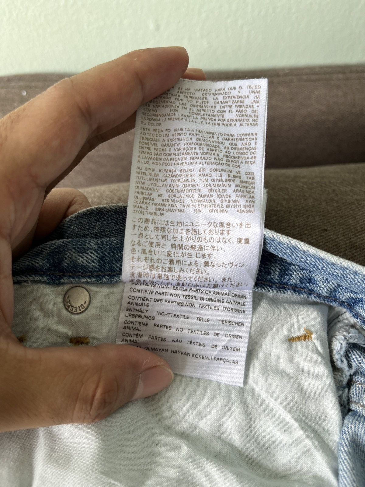 Designer × Diesel Diesel industry Distressed Jeans Size 31" - 24 Thumbnail